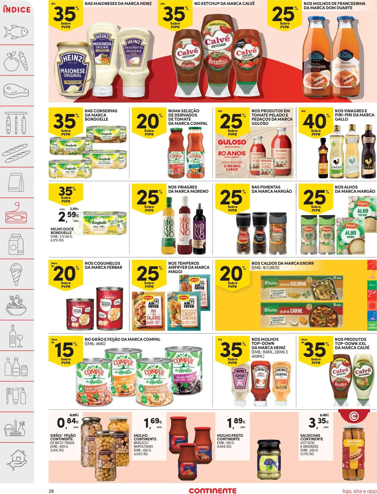 Continente folheto │ válido de 03.03.2026 | Página: 28 | Produtos: Air fryer, Pimenta, Cogumelos, Milho