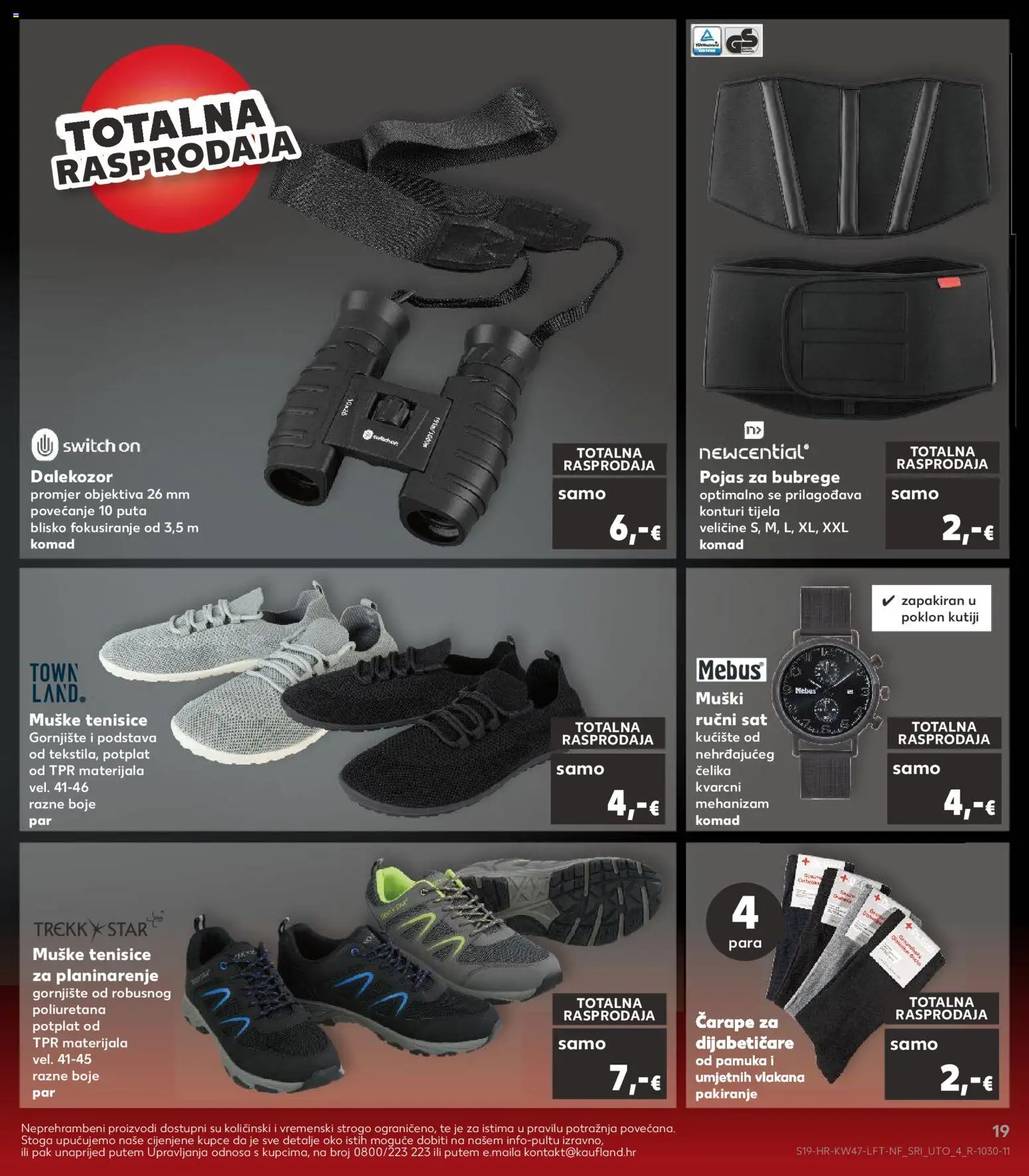 Kaufland katalog | vrijedi od 19.11.2025 | Stranica: 19 | Proizvodi: Čarape, Tenisice, Pojas, Ručni sat