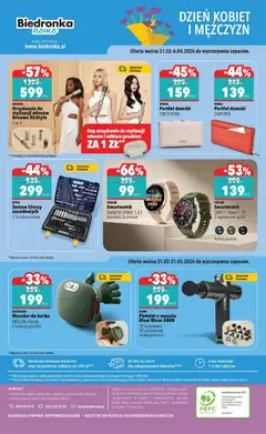 Pogląd oferty "Biedronka gazetka - Hity i inspiracje" - ważna od 21.02.2026 | Strona: 50 | Produkty: Portfel, Smartwatch, Zestaw kluczy nasadowych, Grzebień
