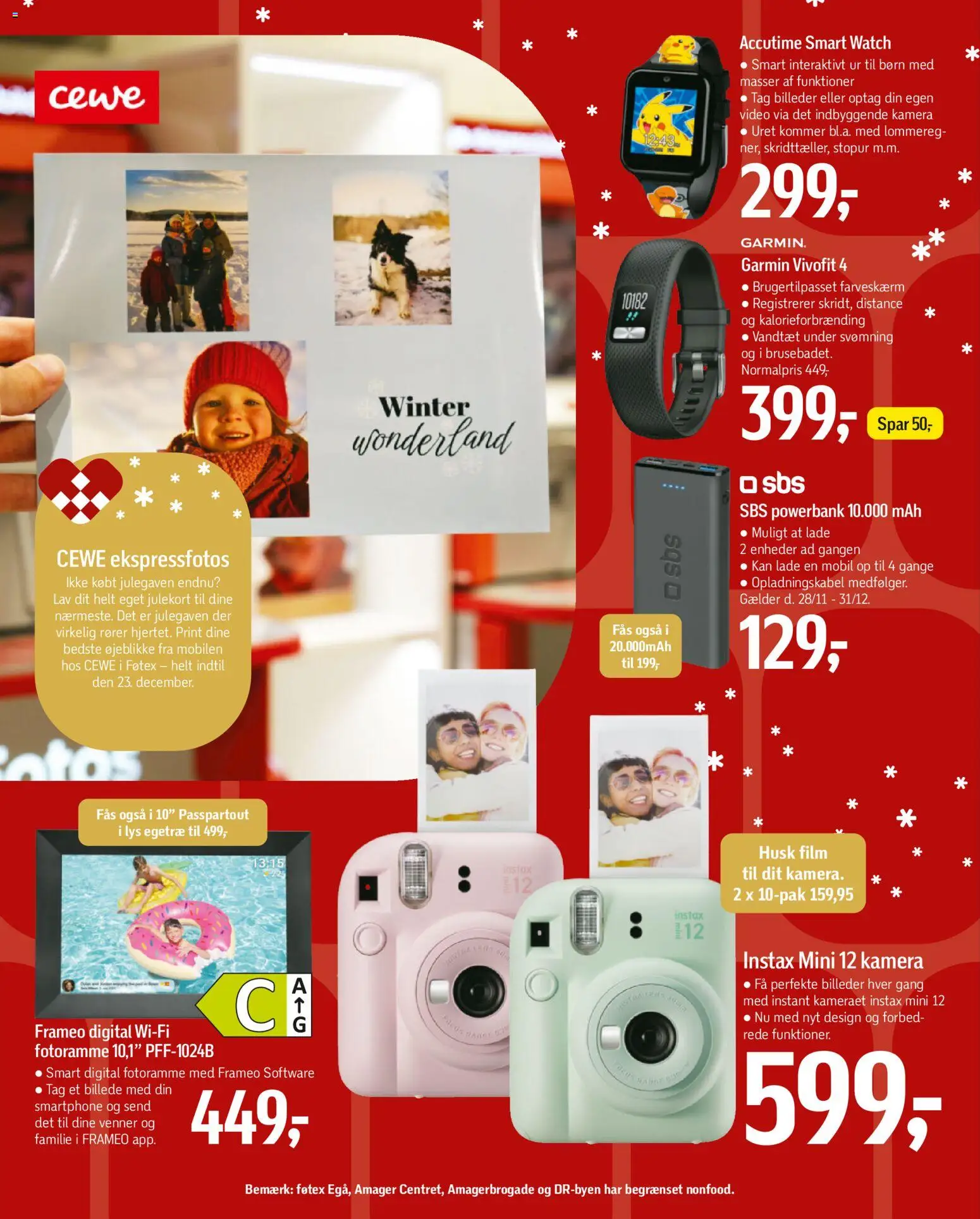 Føtex tilbudsavis – gyldig fra 19.12.2025 | Side: 43 | Produkter: Powerbank, Digital Fotoramme, Smartphone, Kamera