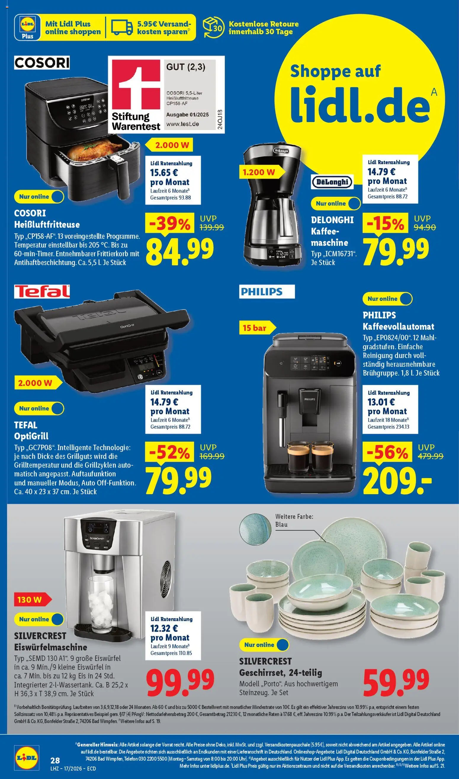 Lidl Exklusive Vorschau – gültig ab 20.04.2026 | Seite: 18 | Produkte: Philips, Bad, Heißluftfritteuse, Eis