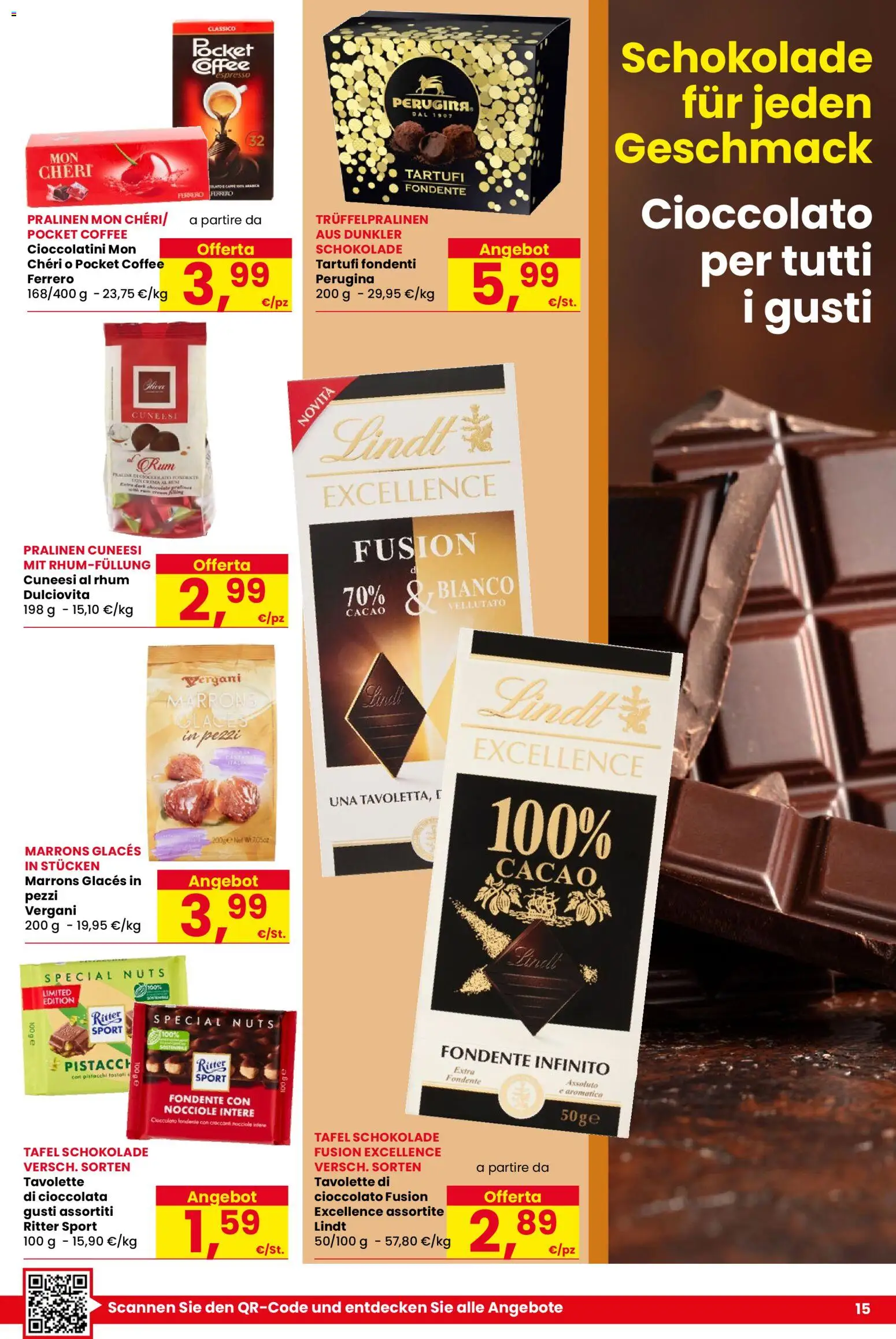Volantino Despar del 30.10.2025 | Pagina: 15 | Prodotti: Cioccolato, Pistacchi, Cacao, Cioccolatini