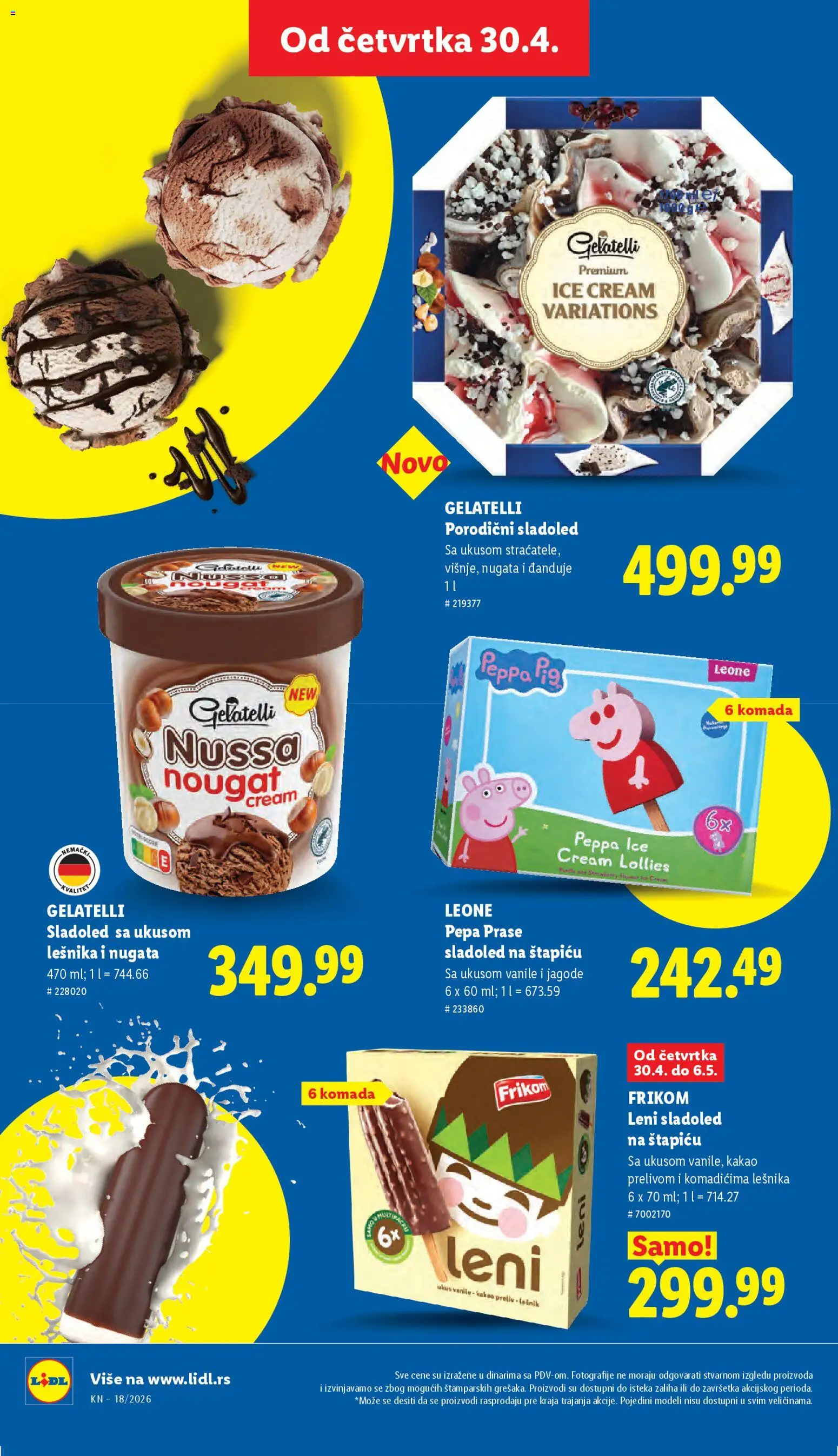 Lidl katalog - važi od 30.04.2026 | Strana: 54 | Proizvode: Jagode, Sladoled