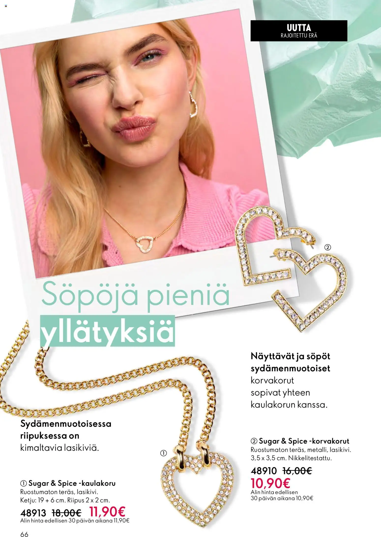 Oriflame - Esite 03 – voimassa 18.02.2026 alkaen | Sivu: 66 | Tuotteet: Kaulakoru, Korvakorut