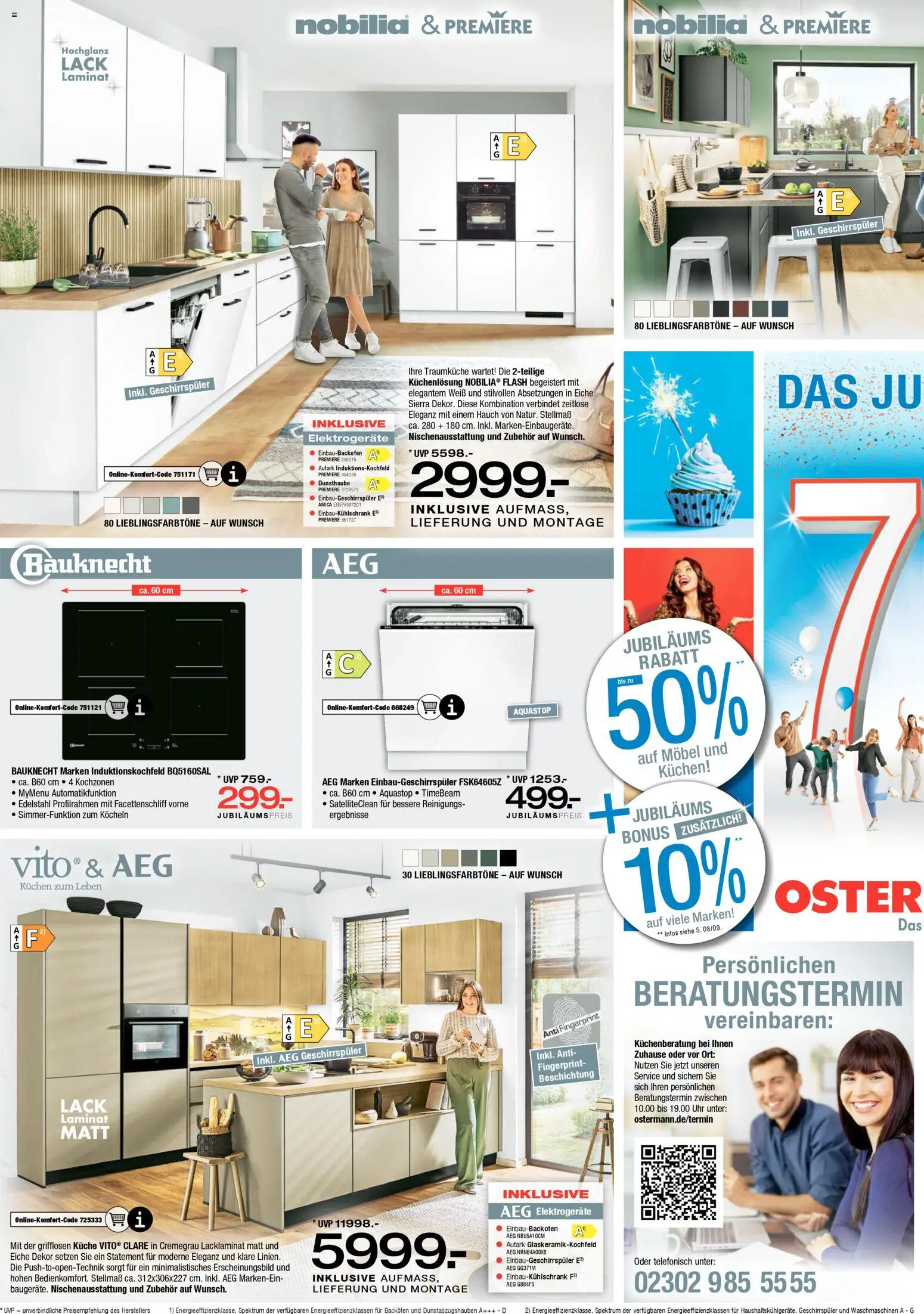 Ostermann Prospekt 	 – gültig ab 21.03.2026 | Seite: 10 | Produkte: Geschirrspüler, Küche, Kuchen, Uhr