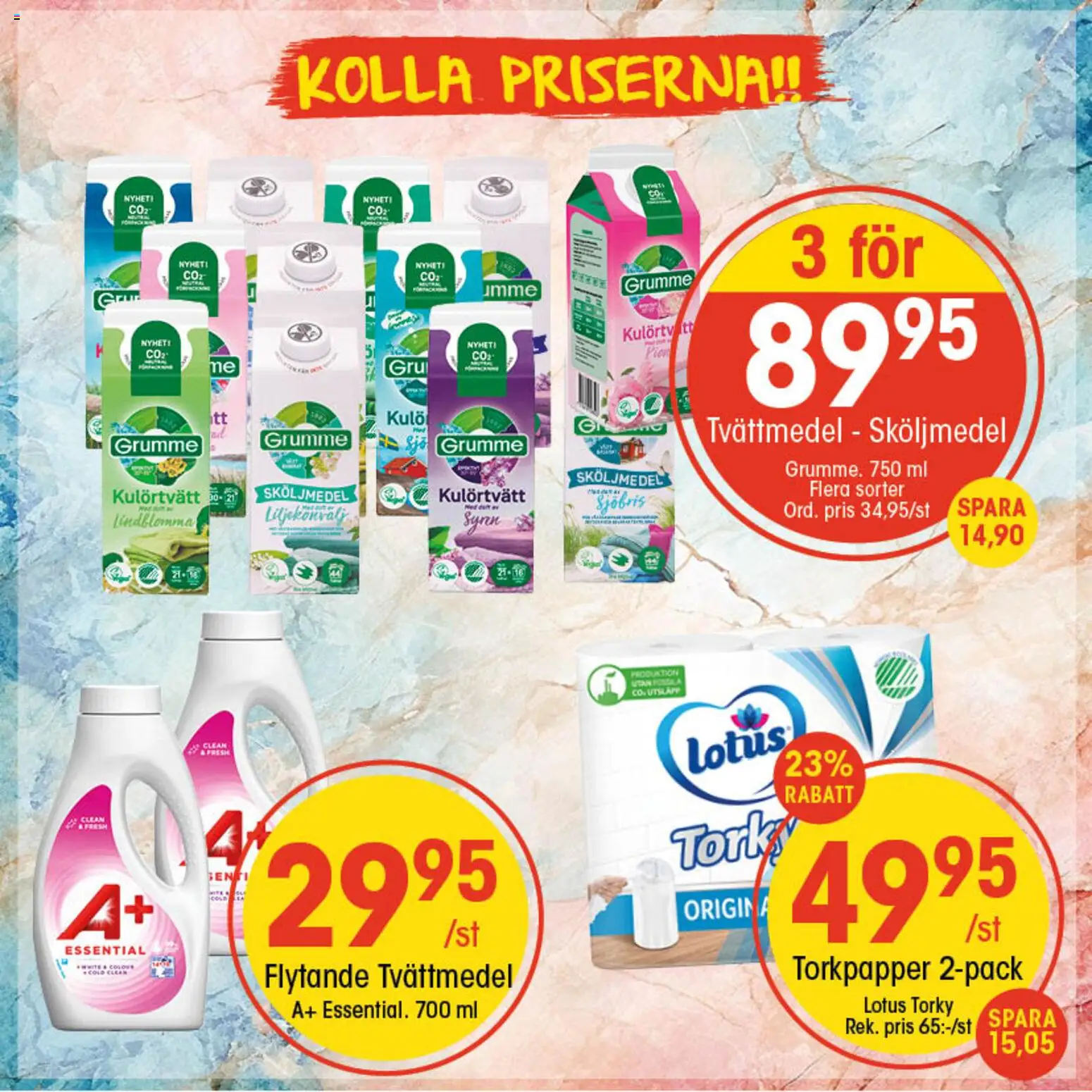 EKO reklamblad aktuell från 29.12.2025 | Sida: 2 | Produkter: Tvättmedel, Sköljmedel