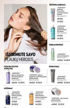 Oriflame leidinys galioja nuo 18.02.2026 | Puslapis: 164 | Prekių: Sausas šampūnas, Šampūnas, Kremas, Kaukė