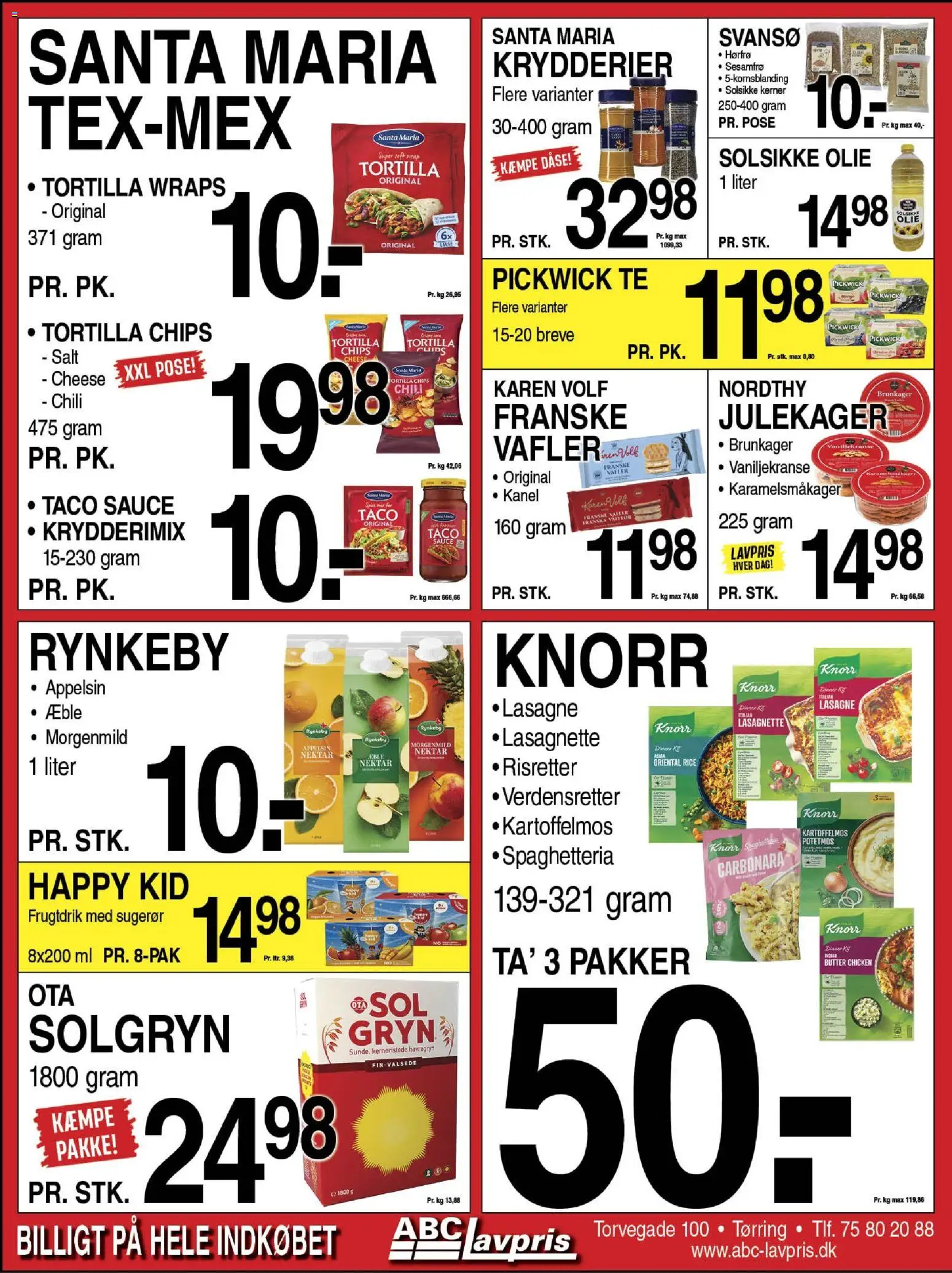 Abc Lavpris tilbudsavis – gyldig fra 19.11.2025 | Side: 5 | Produkter: Vaniljekranse, Salt, Havregryn, Carpete