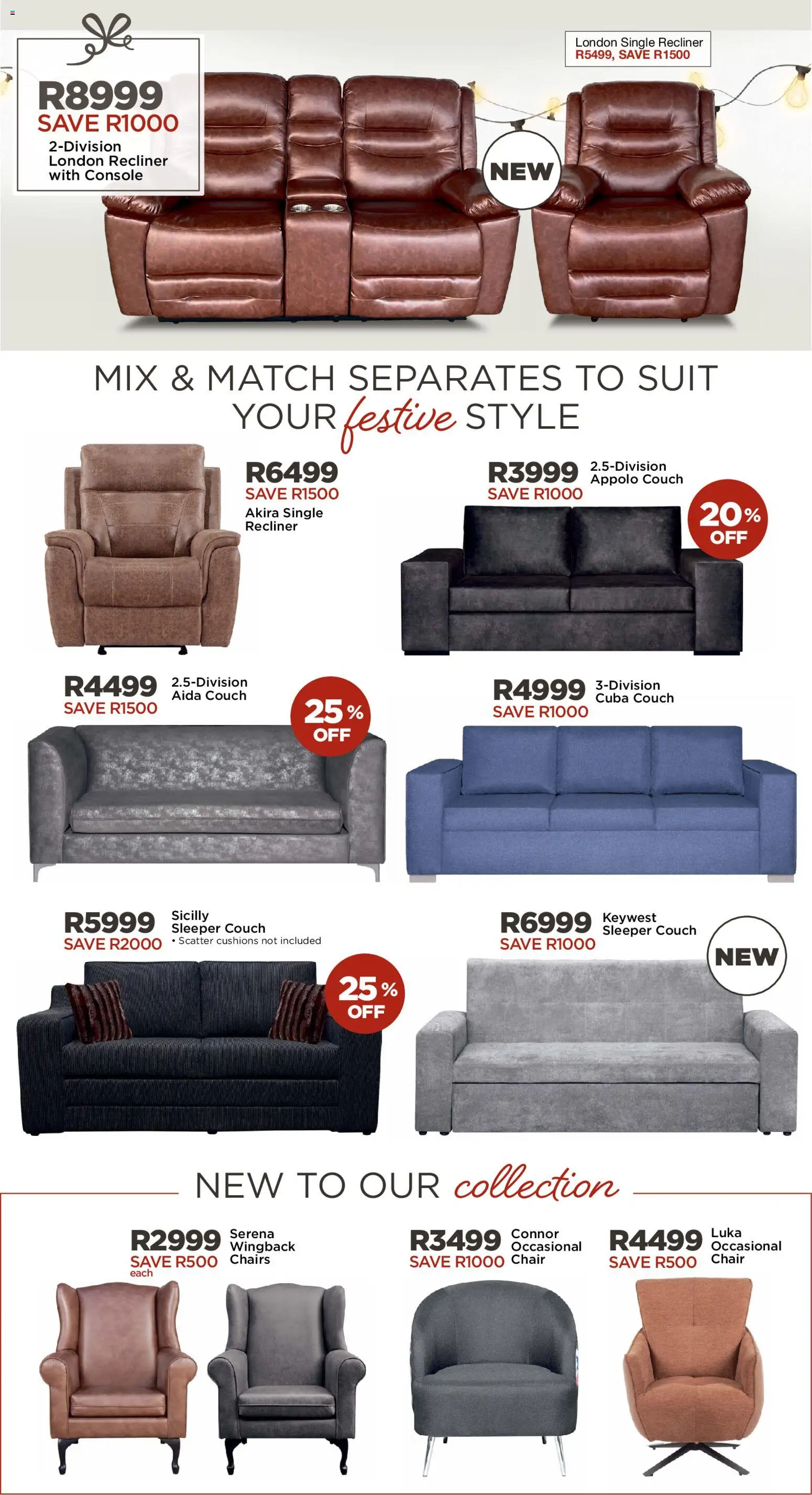 New House and Home catalogue – valid from 03.11.2025 | Page: 6 | Products: Suit, Couch, Chair