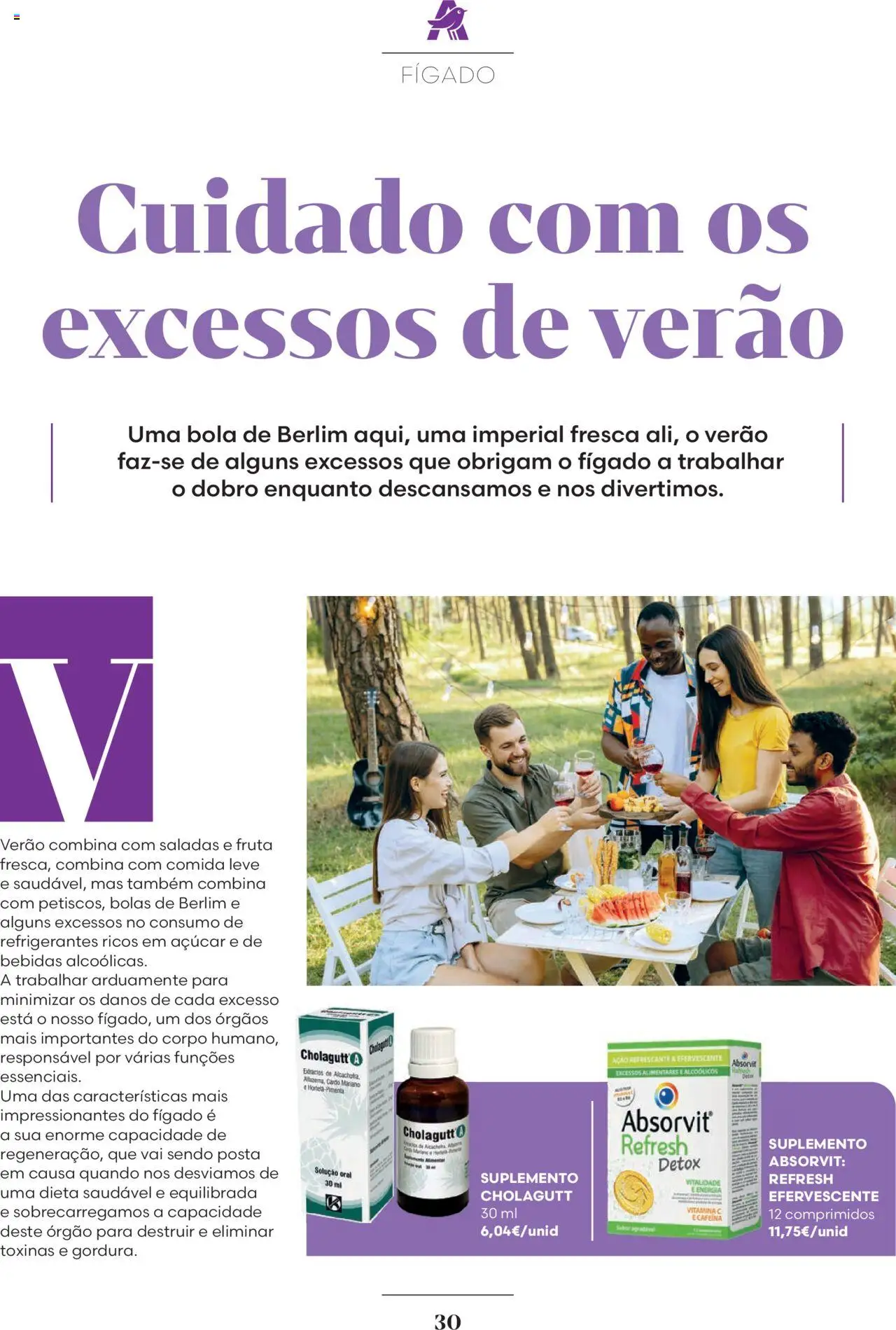 Auchan - Relaxe e cuide de si │ válido de 01.08.2025 | Página: 30 | Produtos: Saladas, Vitamina c, Açúcar