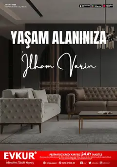 01.09.2025 tarihinden itibaren geçerli olan Evkur kataloğu önizlemesi