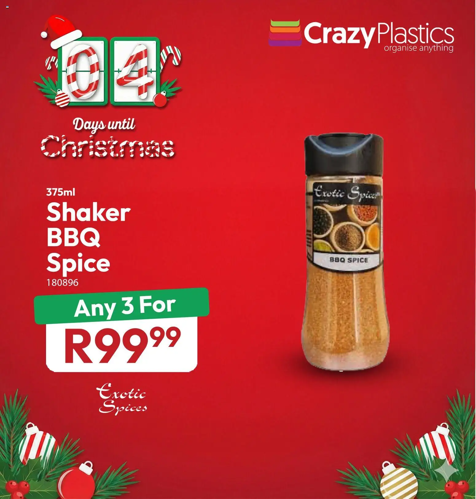 New Crazy Plastics catalogue – valid from 21.12.2025 | Page: 4 | Products: Spices