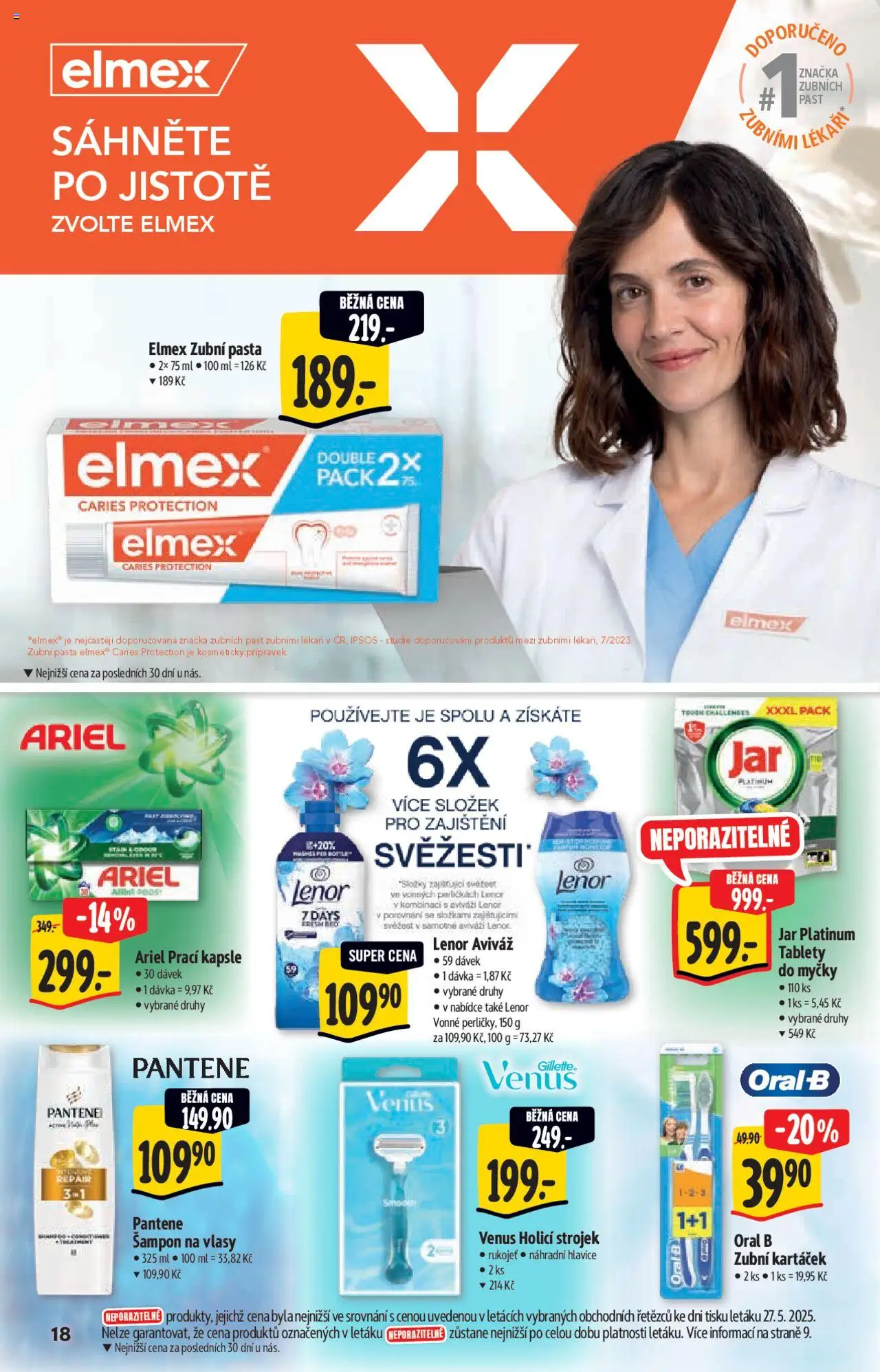 Albert katalog - Supermarket od 04.06.2025 | Strana: 18 | Produkty: Zubní kartáček, Aviváž, Kapsle, Šampon