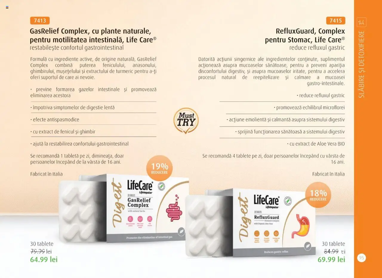 Life Care catalog - Aprilie/Octombrie – valabil de la 01.04.2025 | Pagină: 97 | Produse: Şerit ödül, Tabletă, Aloe vera