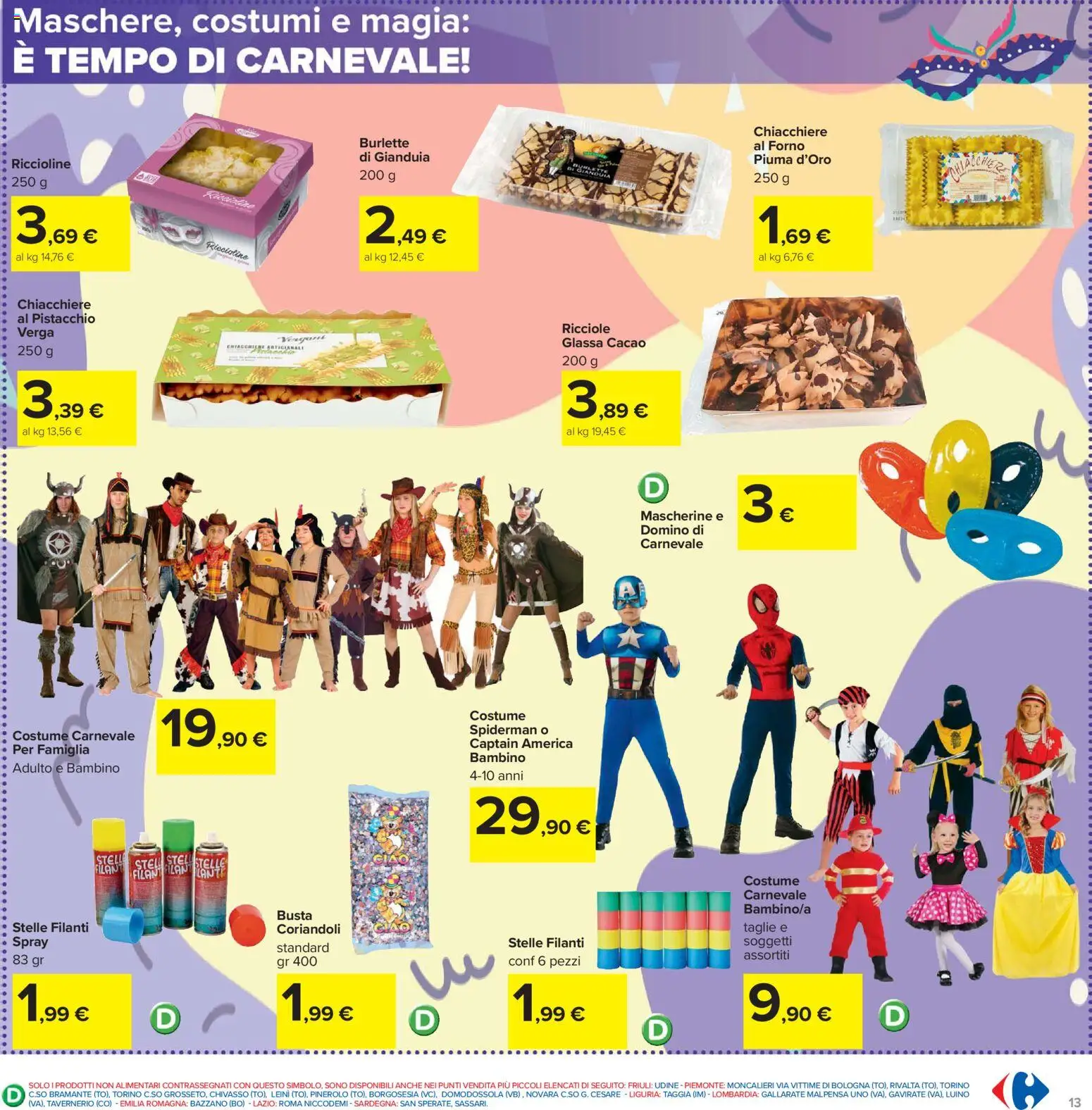 Volantino Carrefour del 17.02.2026 | Pagina: 13 | Prodotti: Cacao, Forno, Glassa