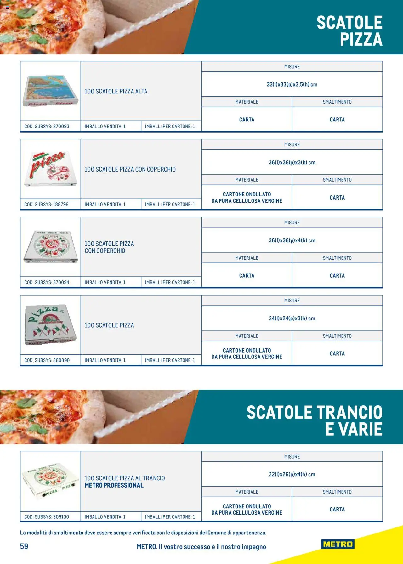 Volantino Metro del 22.07.2024 | Pagina: 59 | Prodotti: Pizza, Metro
