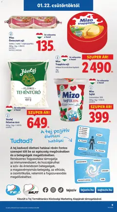Lidl Akciós újság - amely érvényes a következő dátumtól: 22.01.2026 | Oldal: 9