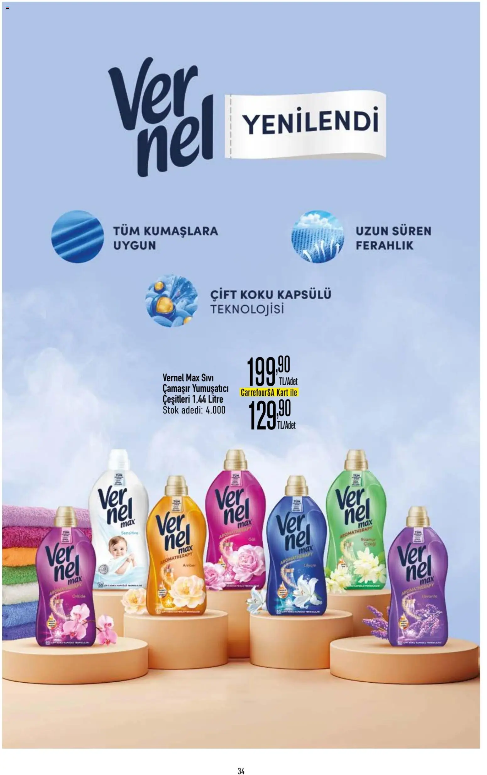 CarrefourSA Katalog - 09.04.2026 tarihinden itibaren geçerlidir | Sayfa: 35 | Ürünler: Yumuşatıcı, Koku