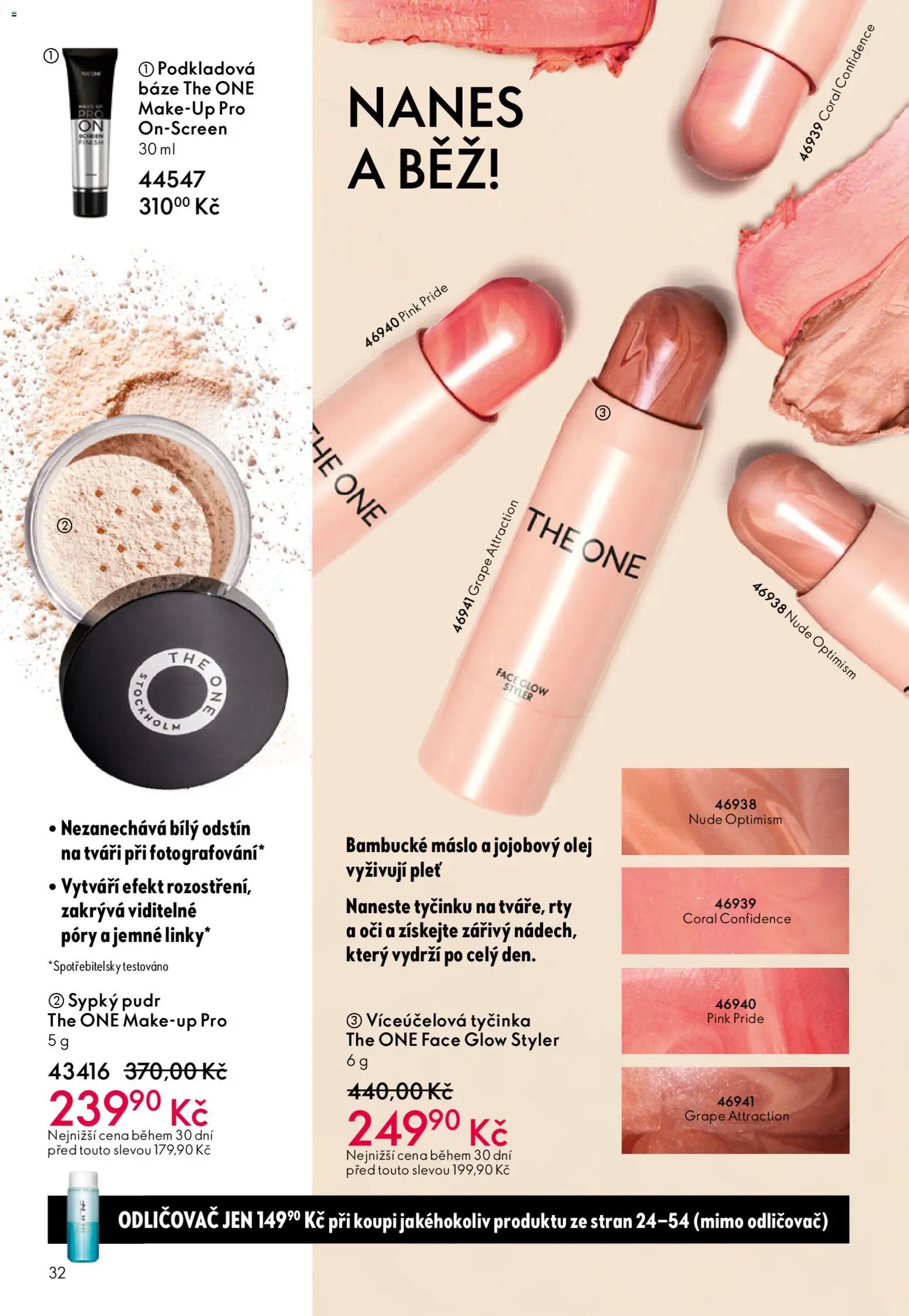 Oriflame katalog č.01/2026 od 30.12.2025 | Strana: 32 | Produkty: Finish, Makeup, Olej, Pudr