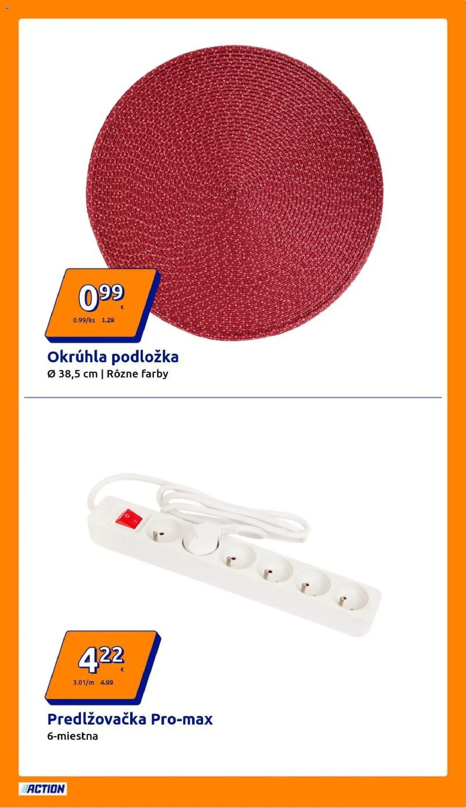 Nové Action akcie – leták je platný od 10.12.2025 | Strana: 5 | Produkty: Predlžovačka