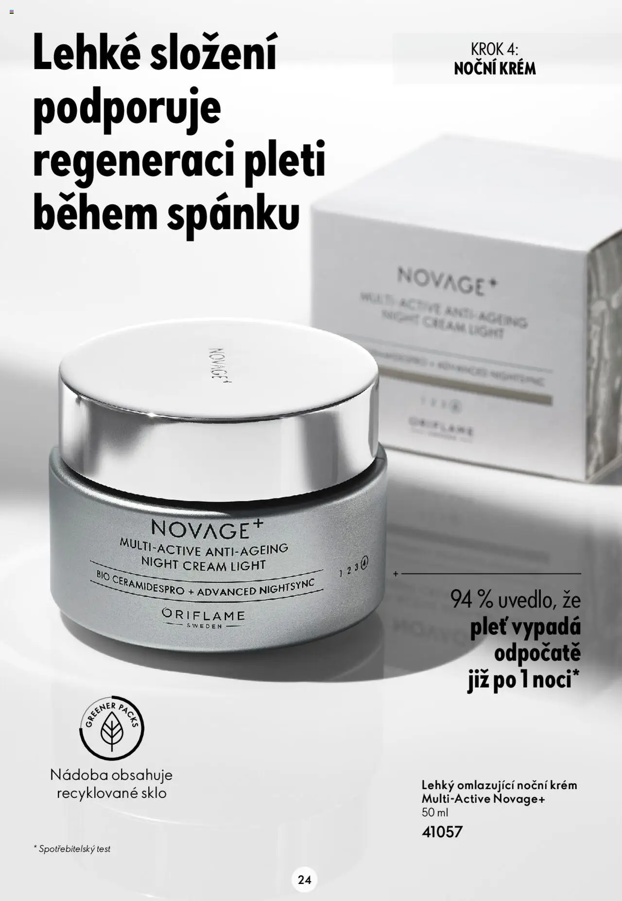 Oriflame katalog Novage+ od 23.04.2024 | Strana: 24 | Produkty: Krém