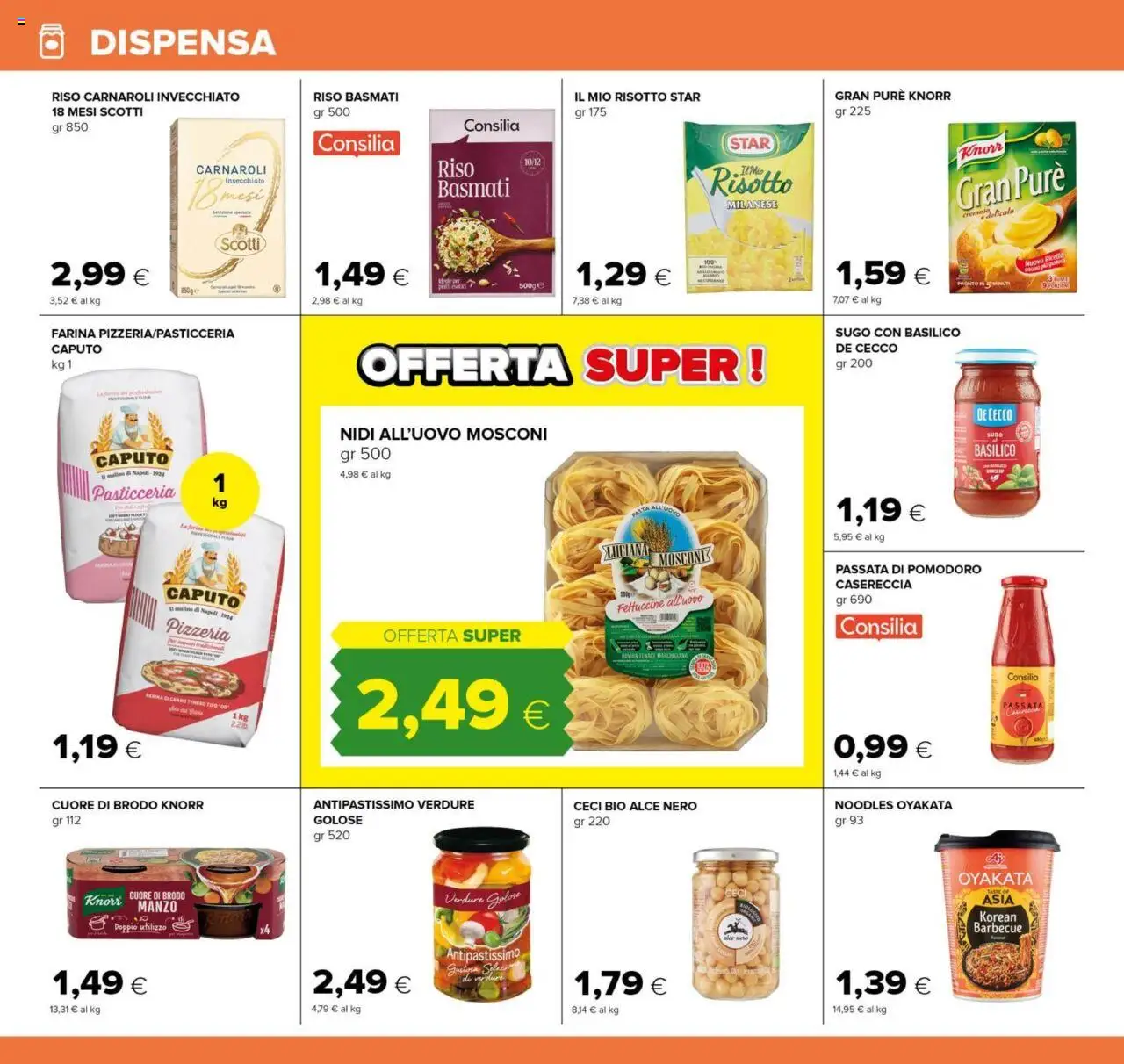 Volantino Oasi del 25.09.2025 | Pagina: 12 | Prodotti: Manzo, Ceci, Pomodoro, Fettuccine