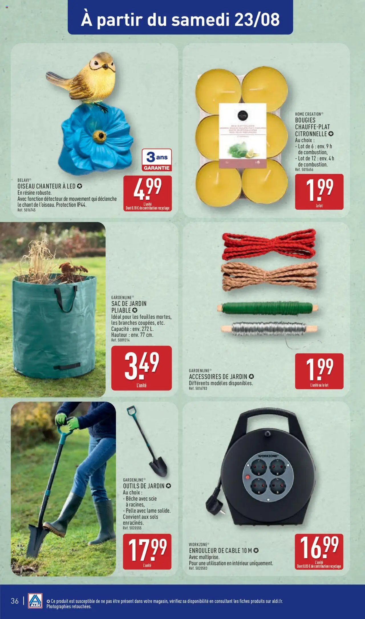  | Page: 38 | Produits: Câble, Sac, Citronnelle