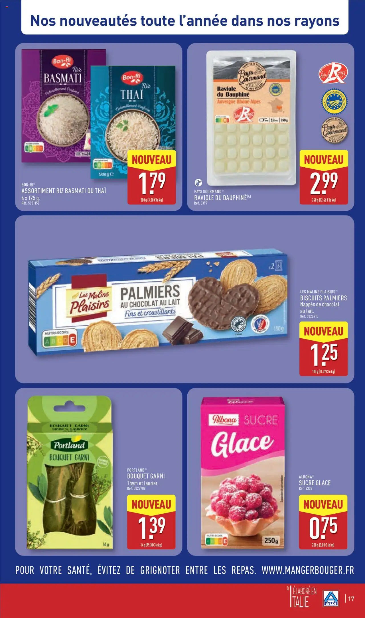 {H1} | Page: 21 | Produits: Sucre, Riz basmati, Riz, Biscuits