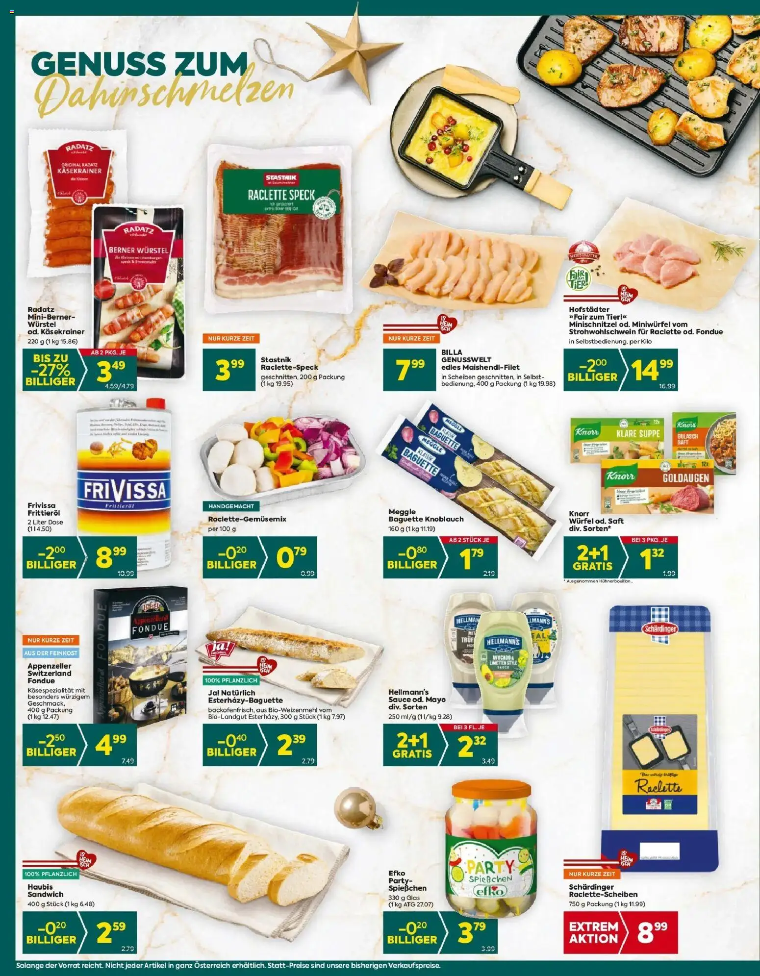 Billa Plus Flugblatt - Tirol gültig ab 11.12.2025 | Seite: 4 | Produkte: Knoblauch, Jääkaappipakastin, Huile à frire, Saft