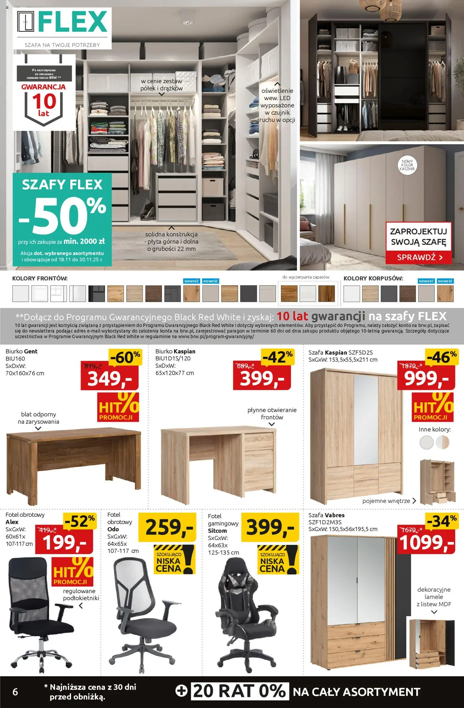 Black Red White Black Friday od 17.11.2025 | Strona: 6 | Produkty: Szafa, Fotel, Biurko