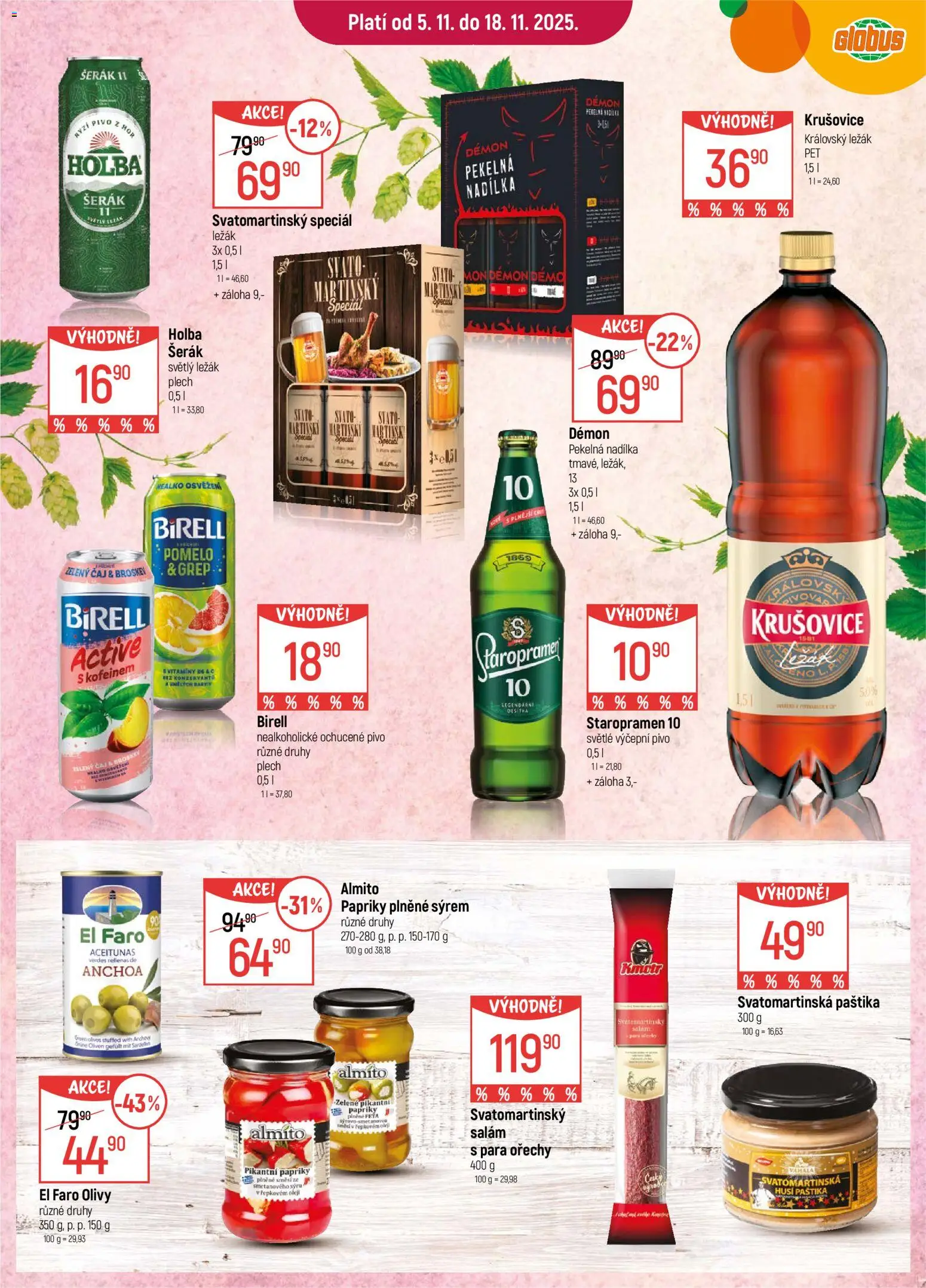 Globus leták - Olomouc od 05.11.2025 | Strana: 10 | Produkty: Globus, Salám, Čaj, Zelený čaj