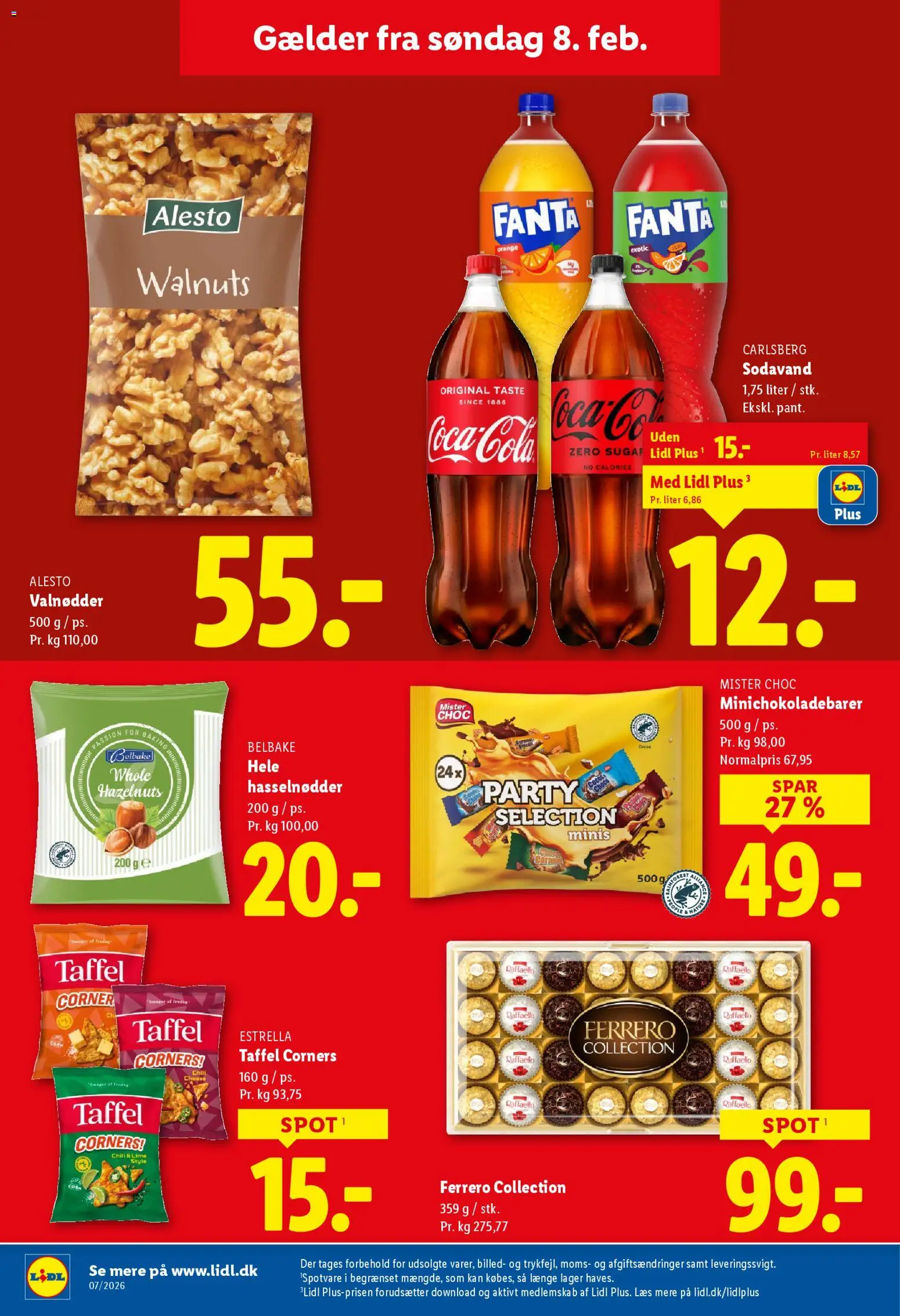 Lidl tilbudsavis – gyldig fra 08.02.2026 | Side: 23 | Produkter: Valnødder, Hasselnødder, Fanta, Søm