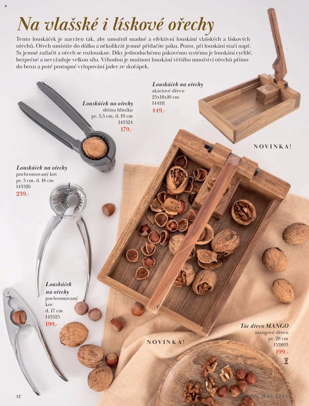 Orion katalog - Podzim/zima od 23.09.2025 | Strana: 12 | Produkty: Mango, Ořechy, Tác, Louskáček