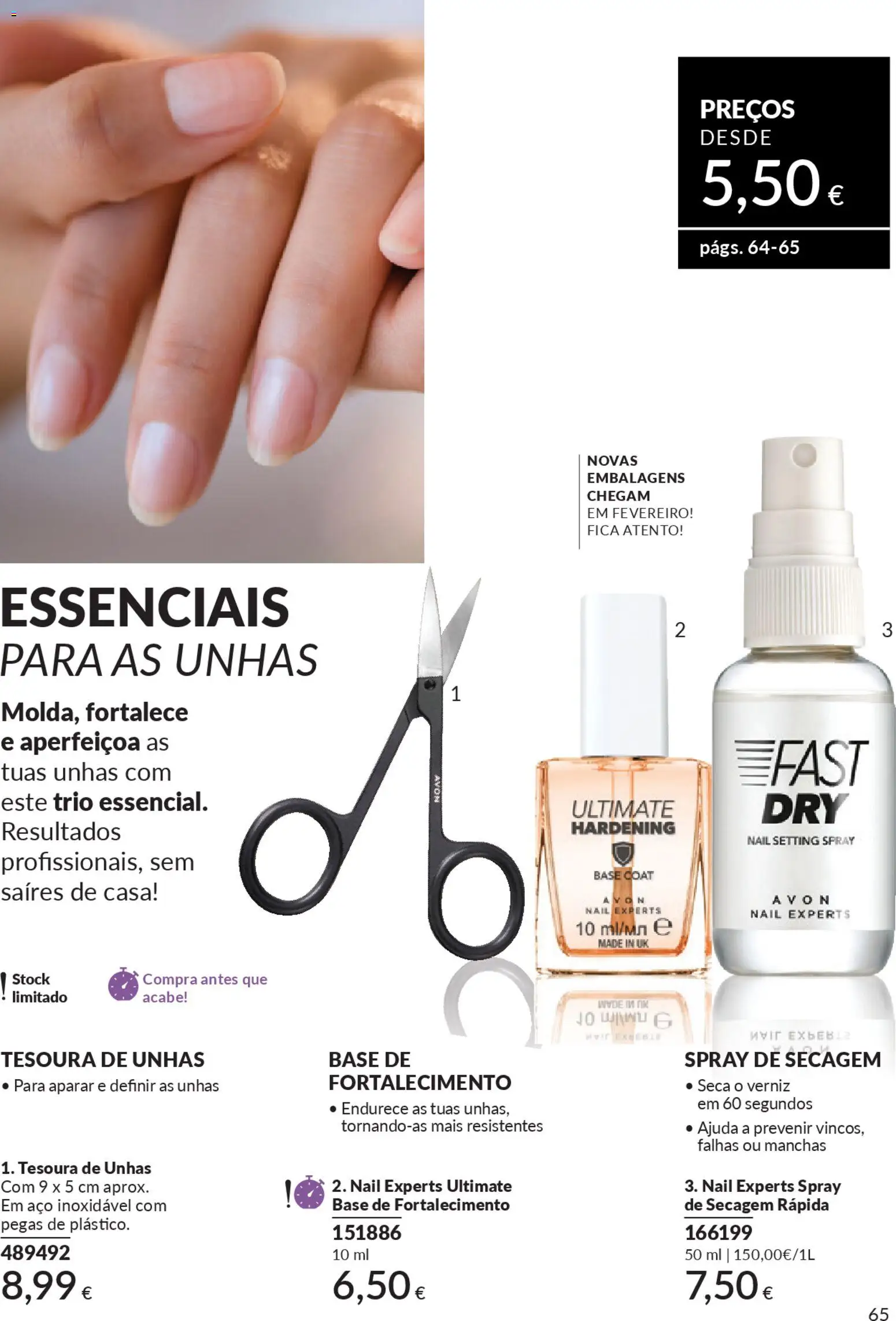 Catálogo Avon Campanha 1 │ válido de 01.01.2026 | Página: 65 | Produtos: Base, Verniz