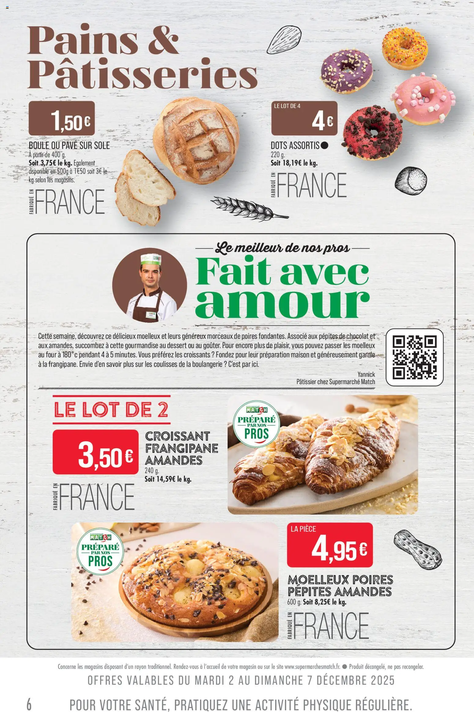{H1} | Page: 6 | Produits: Four, Pépites de chocolat, Chocolat, Amandes