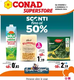 Anteprima del volantino Conad Superstore Sicilia catalogo valido a partire dal 02.01.2026