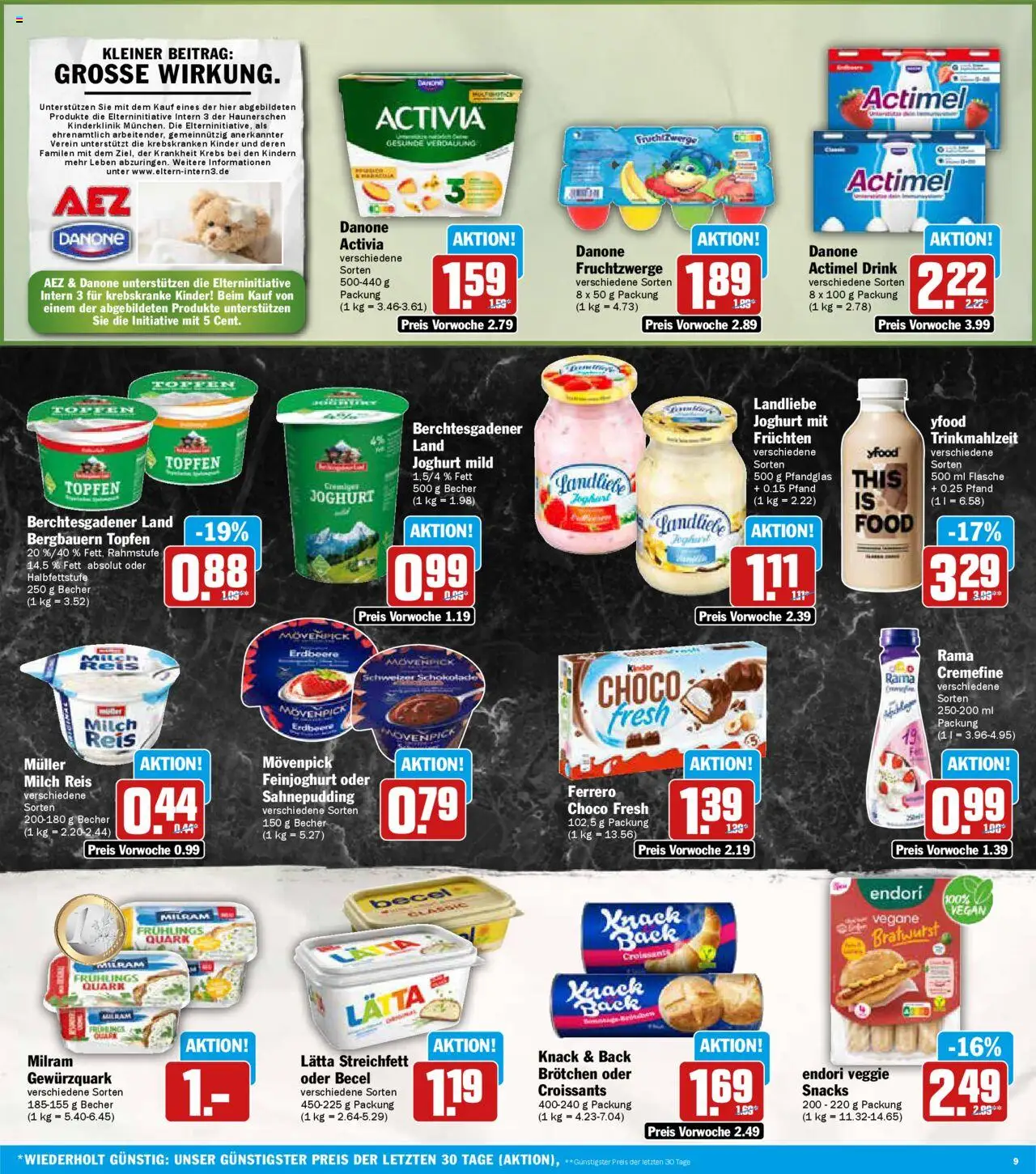 AEZ Prospekt 	 – gültig ab 15.09.2025 | Seite: 9 | Produkte: Rama, Quark, YFood, Reis