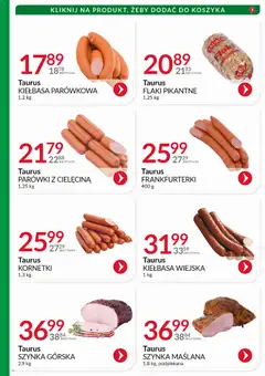 Pogląd oferty "Eurocash Gazetka - Katalog Wędlin" - ważna od 01.11.2025 | Strona: 35 | Produkty: Kiełbasa, Frankfurterki, Parówki, Szynka