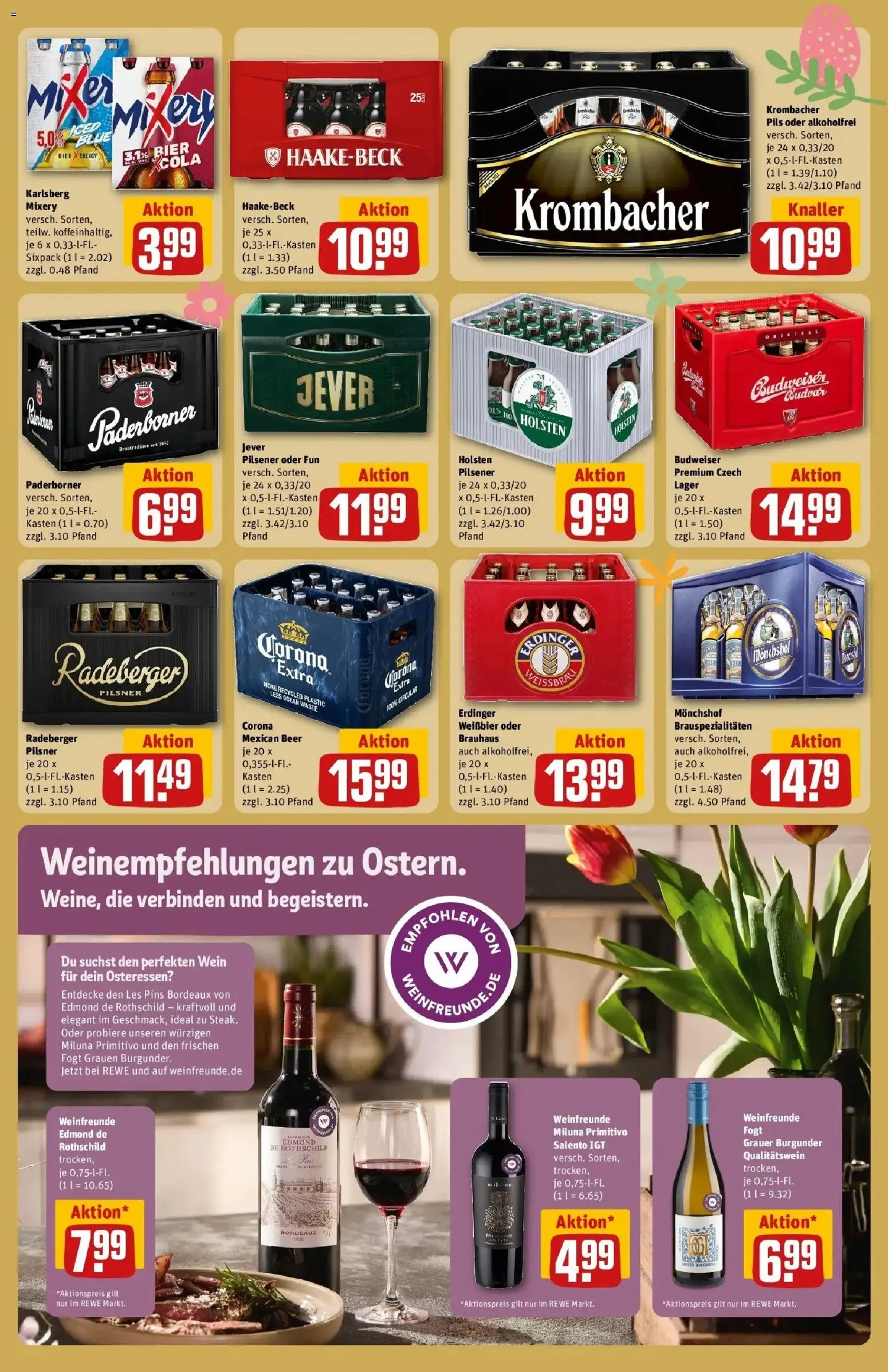 Rewe Prospekt Verden	 – gültig ab 30.03.2026 | Seite: 23 | Produkte: Weißbier, Pils, Jever, Krombacher