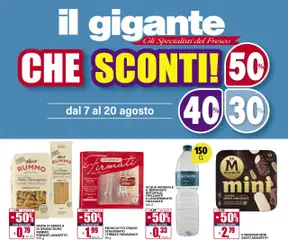 Anteprima del volantino Volantino Il Gigante	 valido a partire dal 07.08.2025