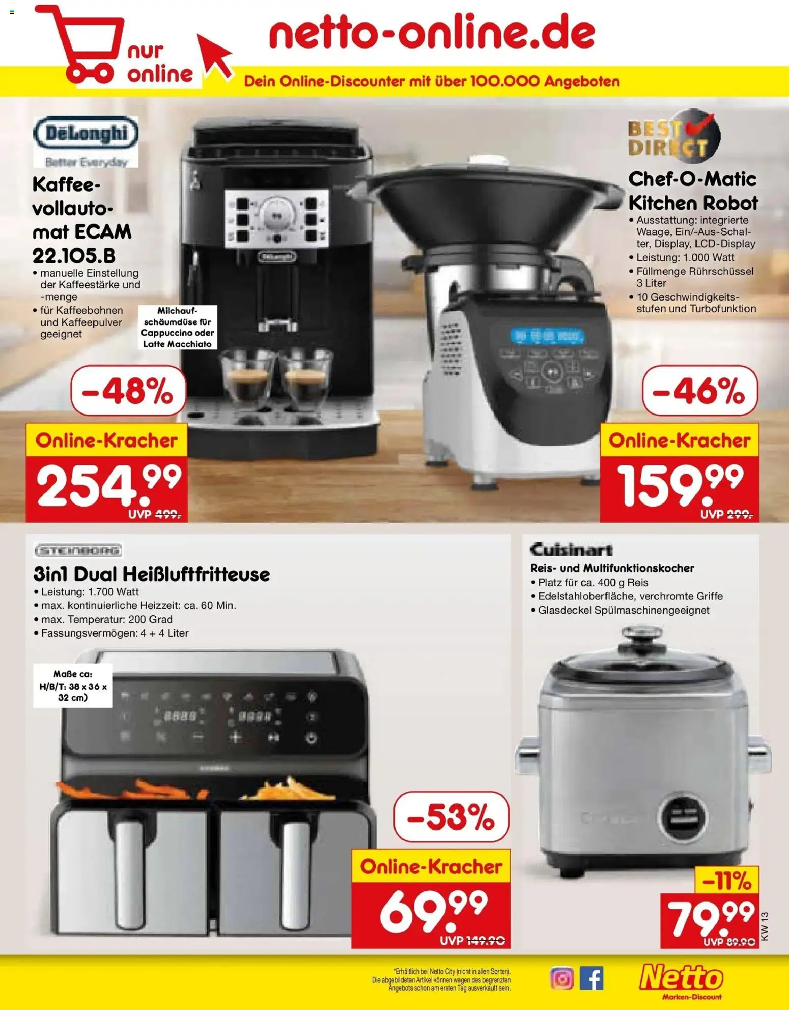 Netto Marken-Discount Prospekt Pirna	 – gültig ab 23.03.2026 | Seite: 39 | Produkte: Kaffee, Reis, Heißluftfritteuse