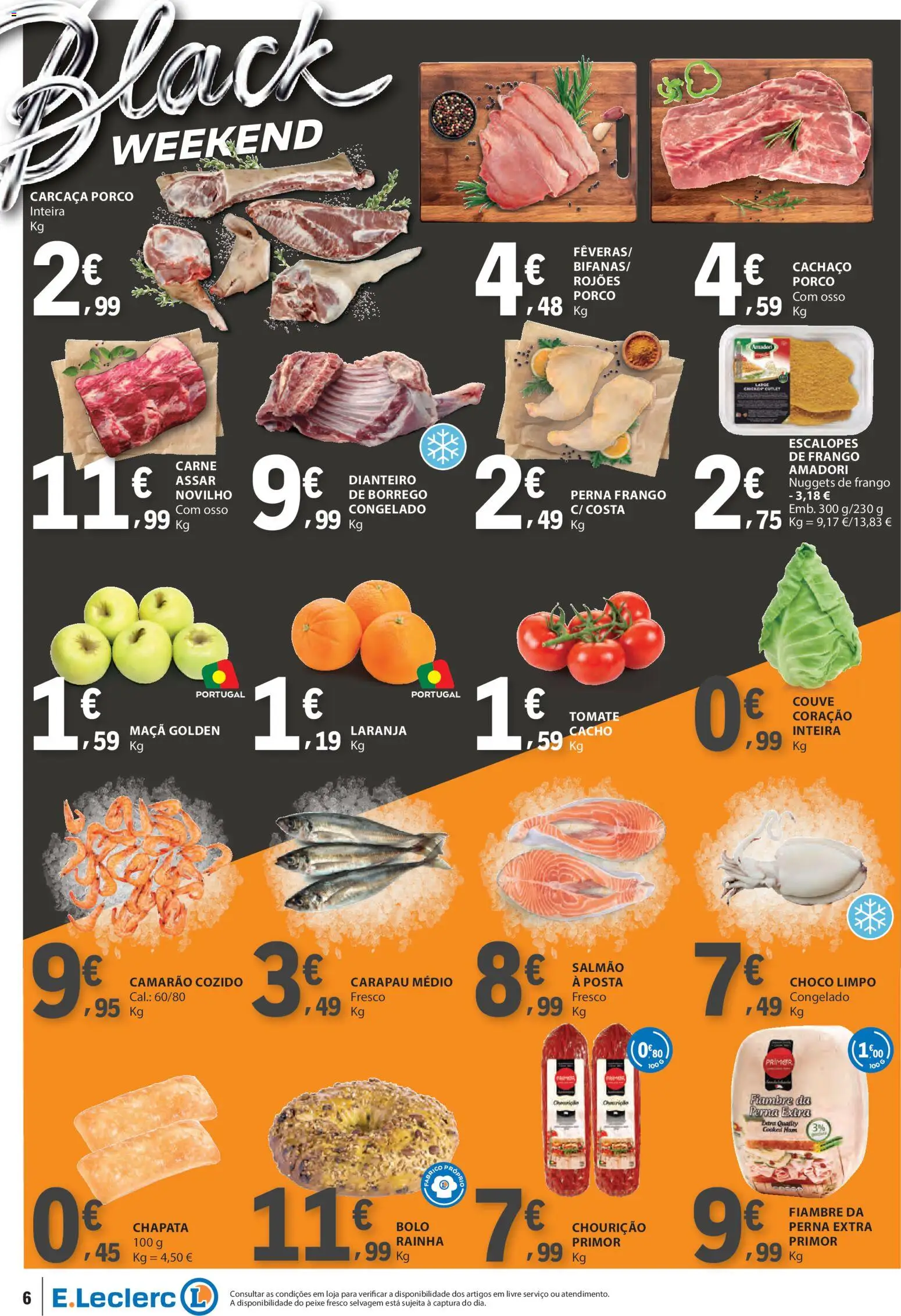 E.Leclerc - Black Friday │ válido de 28.11.2025 | Página: 6 | Produtos: Frango, Maça, Carne, Couve