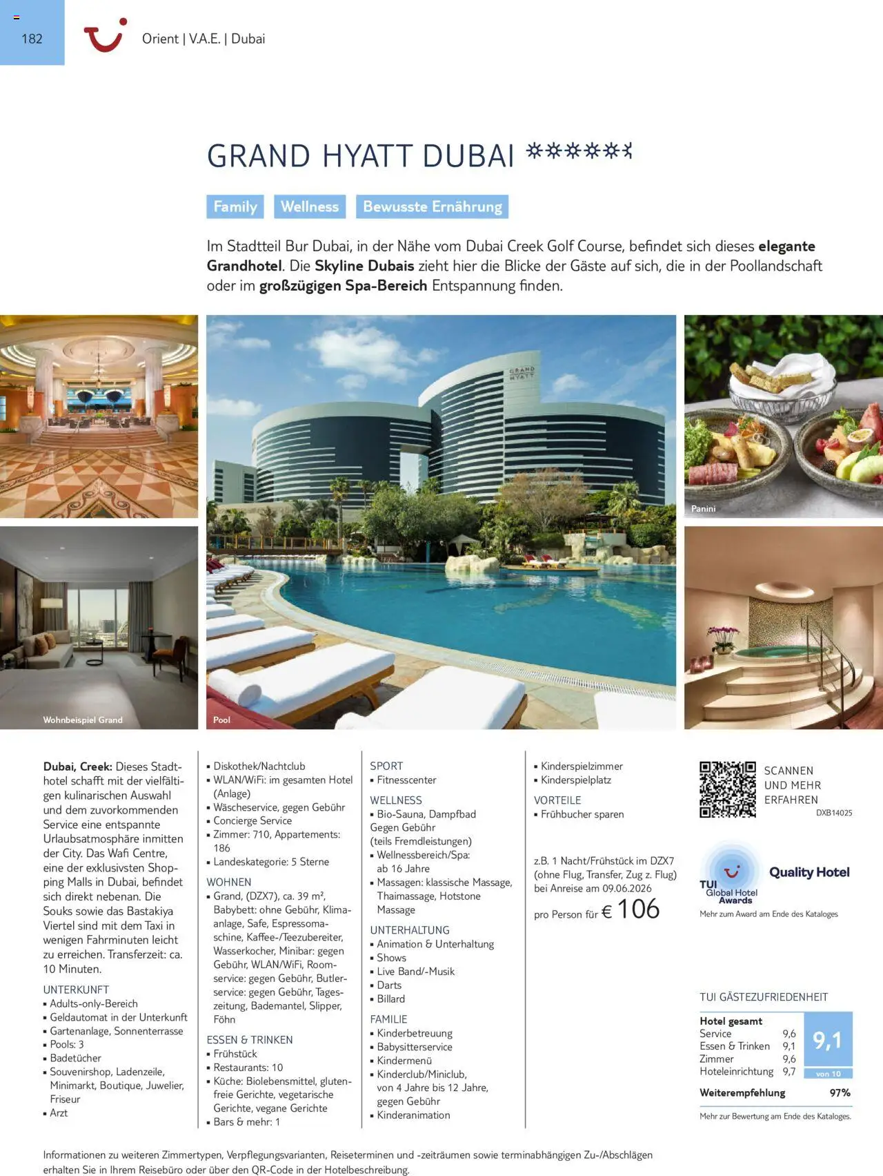 Aida - Asien, Afrika, Orient & Indischer Ozean 2025/26 – gültig ab 01.11.2025 | Seite: 182 | Produkte: Babybett, Küche, Föhn