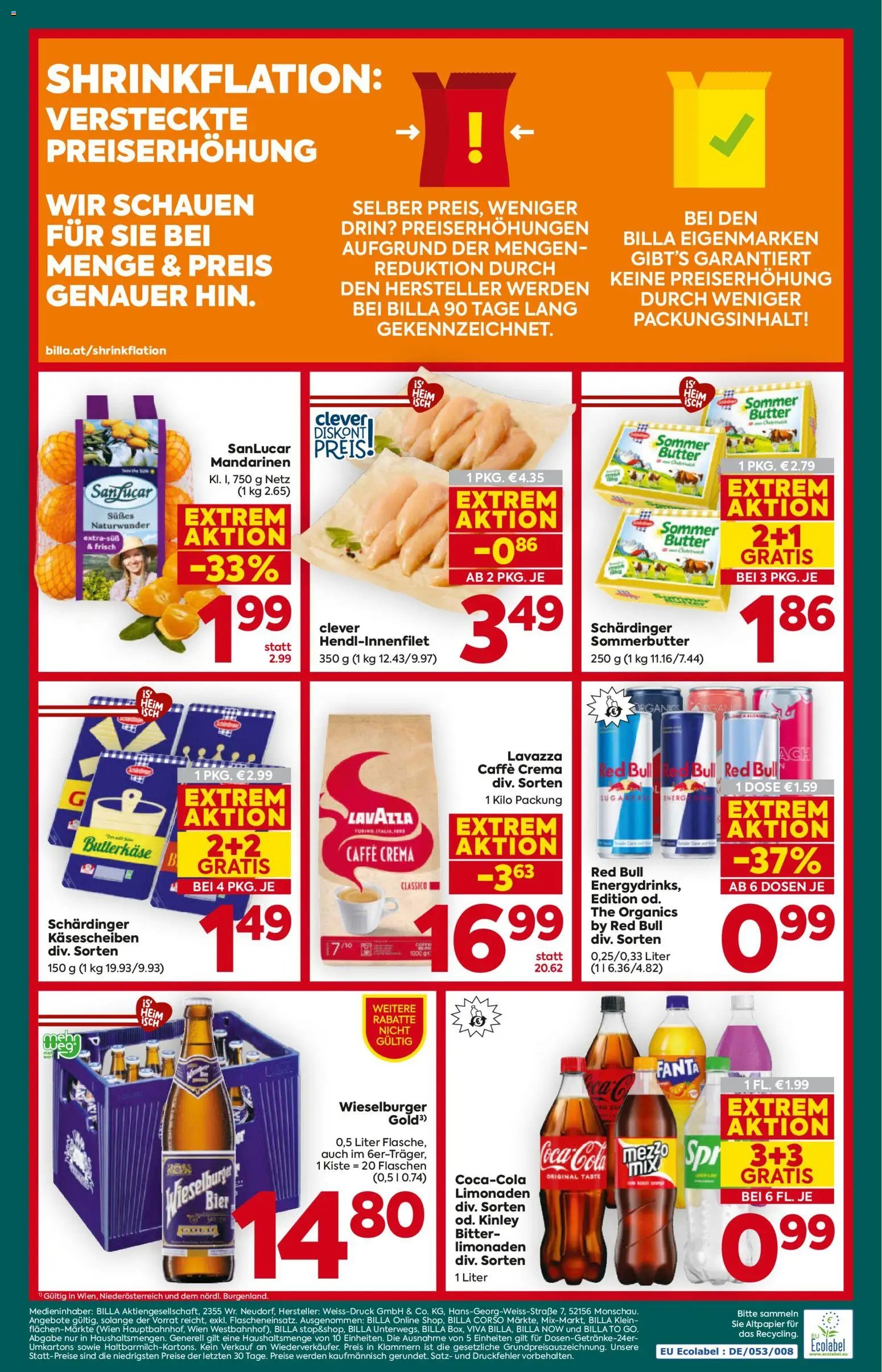 Billa Plus Flugblatt gültig ab 22.01.2026 | Seite: 20