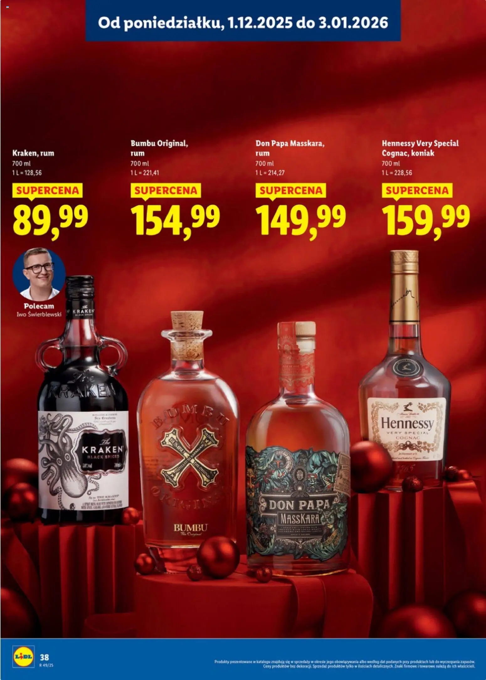 Lidl Katalog alkoholi mocnych i win od 01.12.2025 | Strona: 38