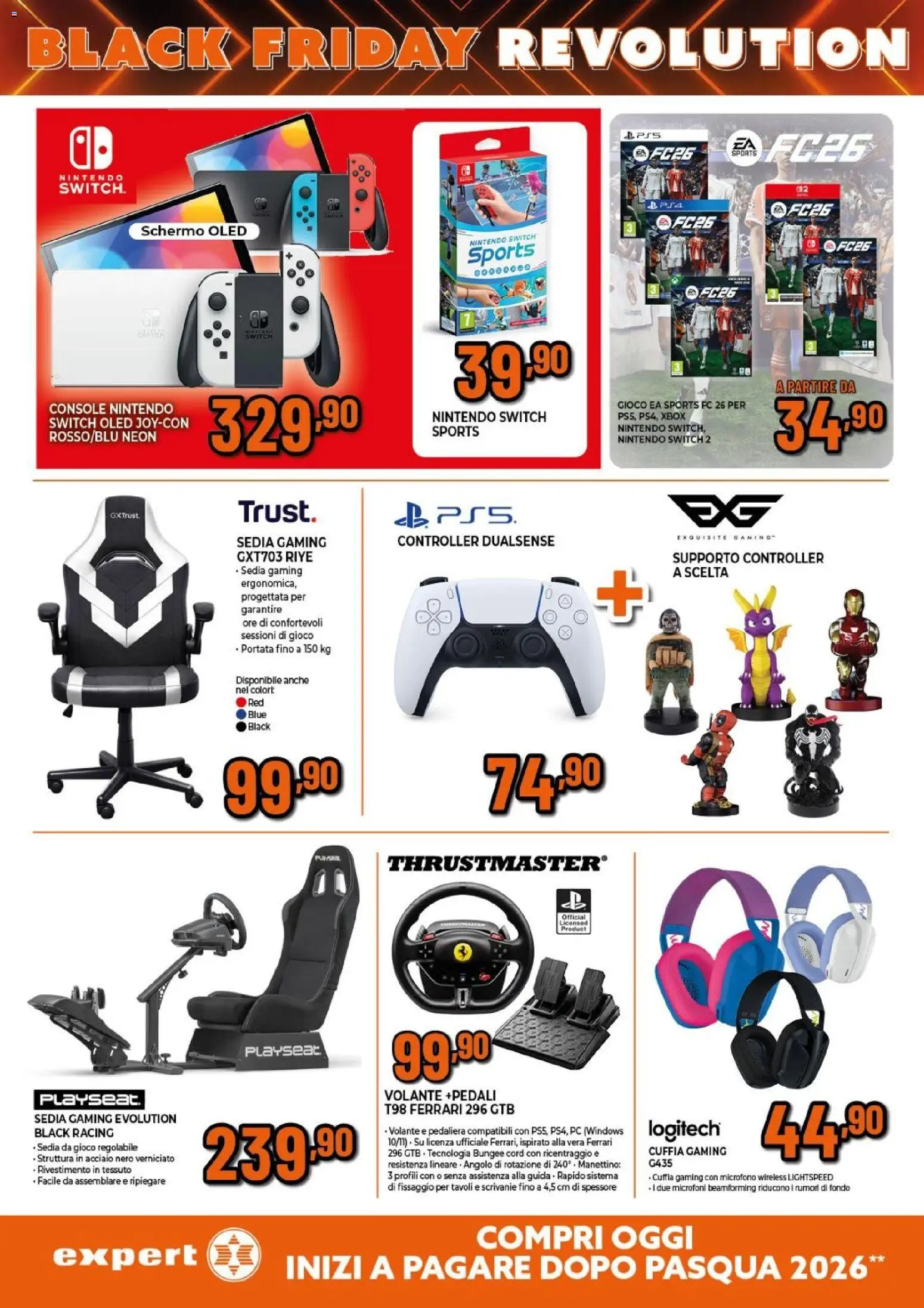 Volantino Expert del 17.11.2025 | Pagina: 8 | Prodotti: PC, Xbox, Microfono, Sedia