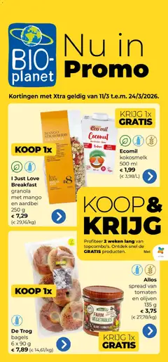 BioPlanet folder - Voorbeeld van een folder van BioPlanet, geldig van 11.03.2026