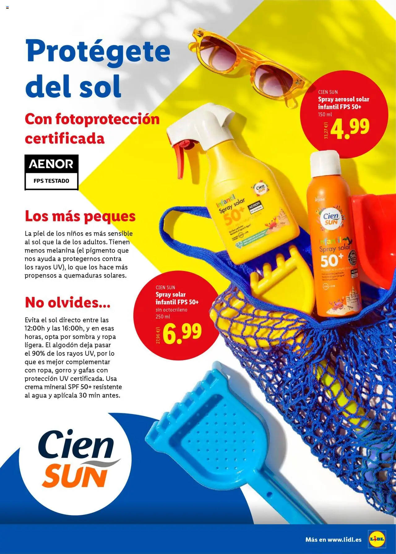 Lidl folleto │ válido desde el 23.06.2025 | Página: 27 | Productos: Spray solar, Spray solar infantil, Crema, Ropa