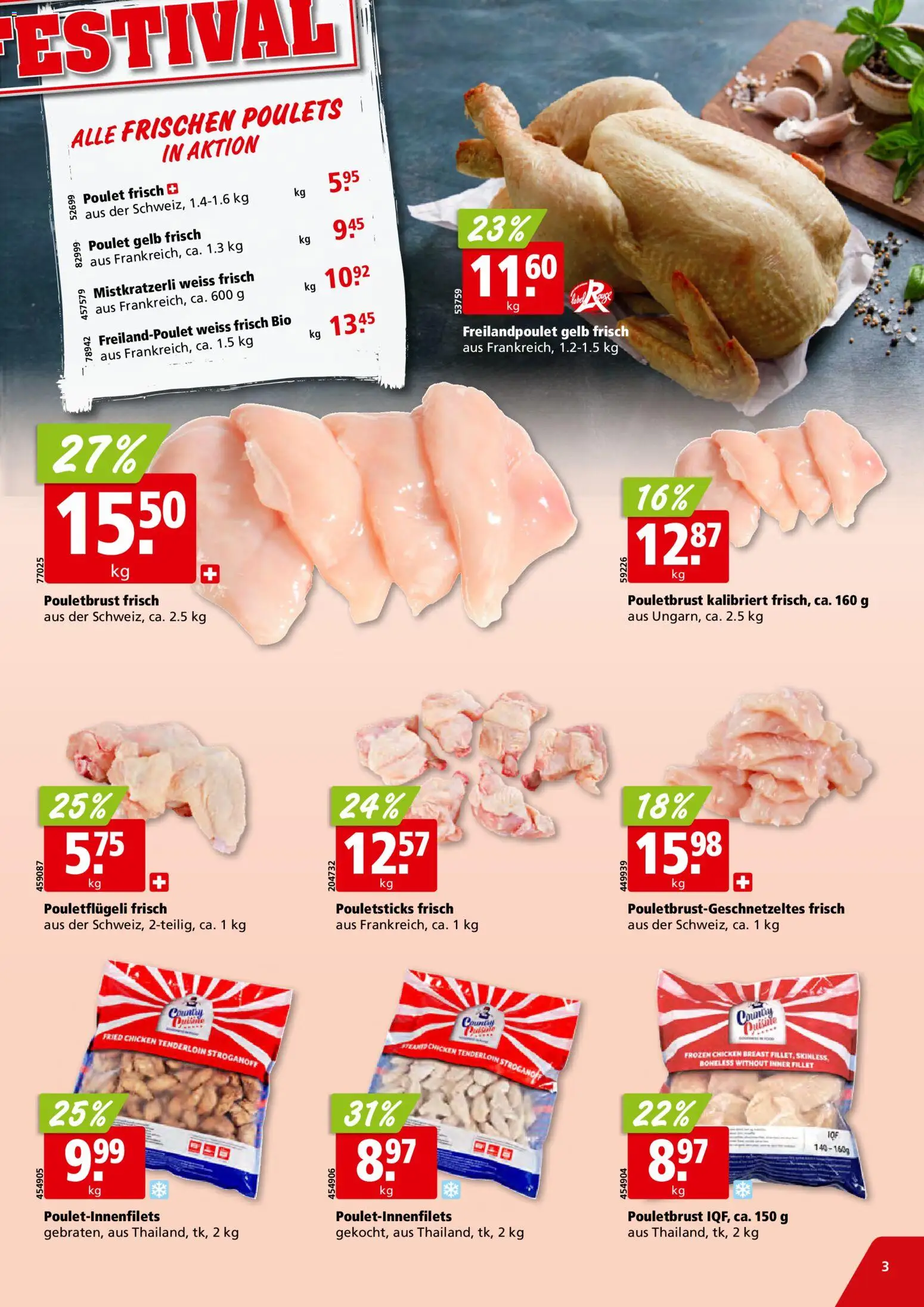 Aligro Aktionen – gültig ab 23.02.2026 | Seite: 3 | Produkte: Pouletbrust