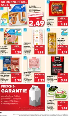 Kaufland DE - DE Folder Köln - Voorbeeld van een folder van Kaufland DE, geldig van 12.03.2026 | Pagina: 38 | Producten: Tortazsele
